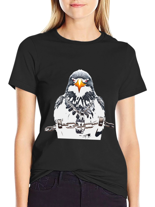 Chained Eagle Graphic Tee - Mens Black T-Shirt