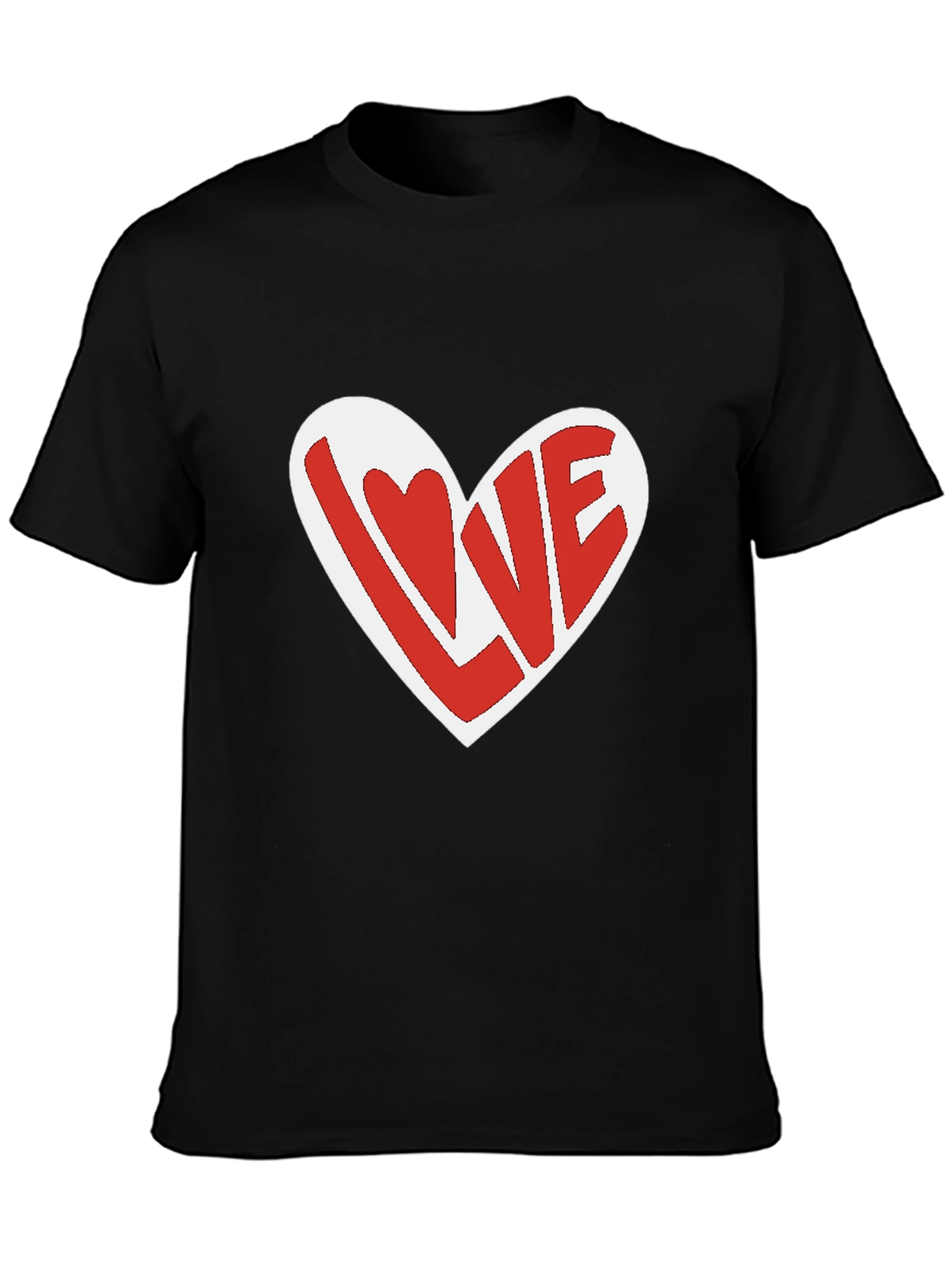 Love Heart Graphic T-Shirt - Casual Unisex Tee