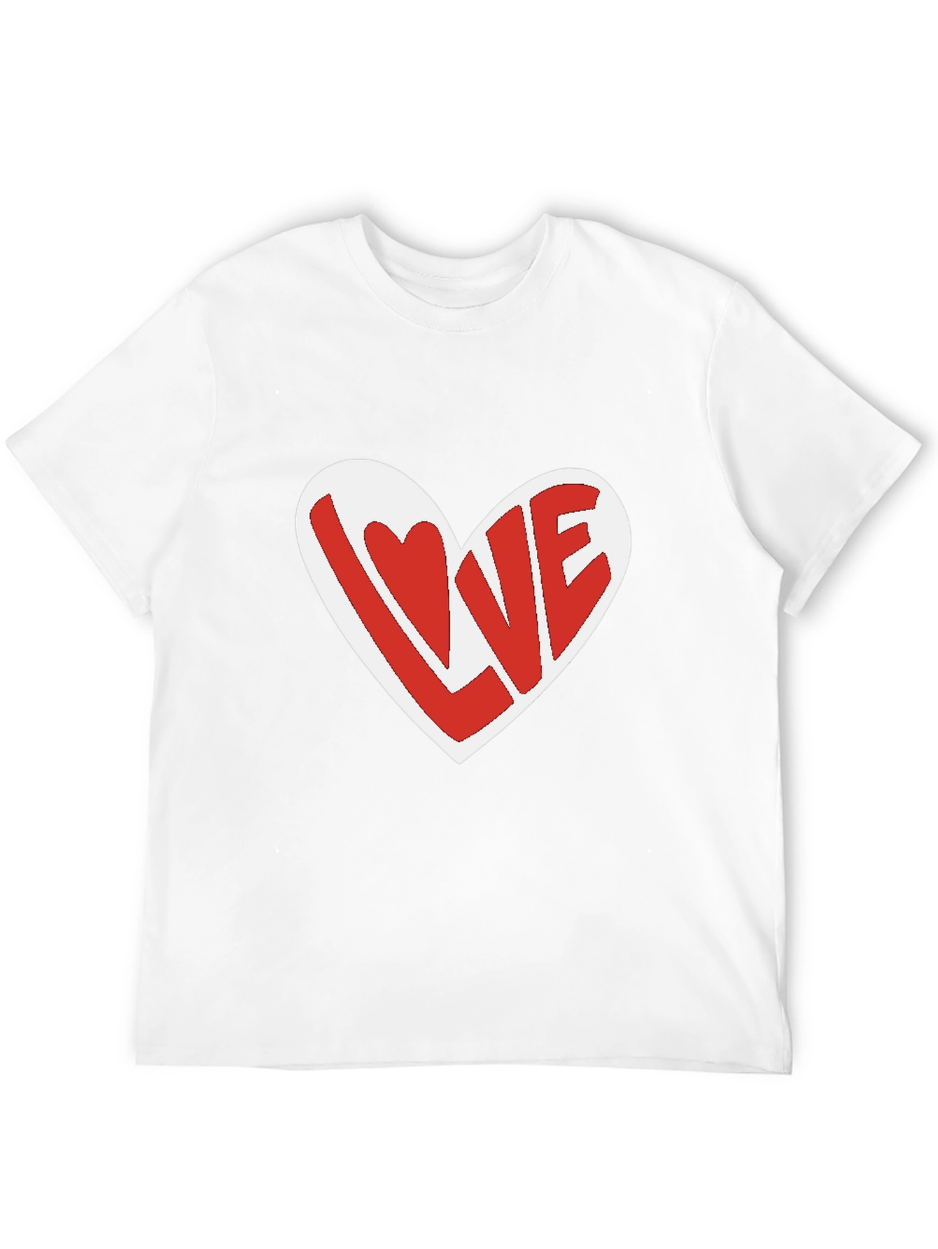 Love Heart Graphic T-Shirt - Casual Unisex Tee
