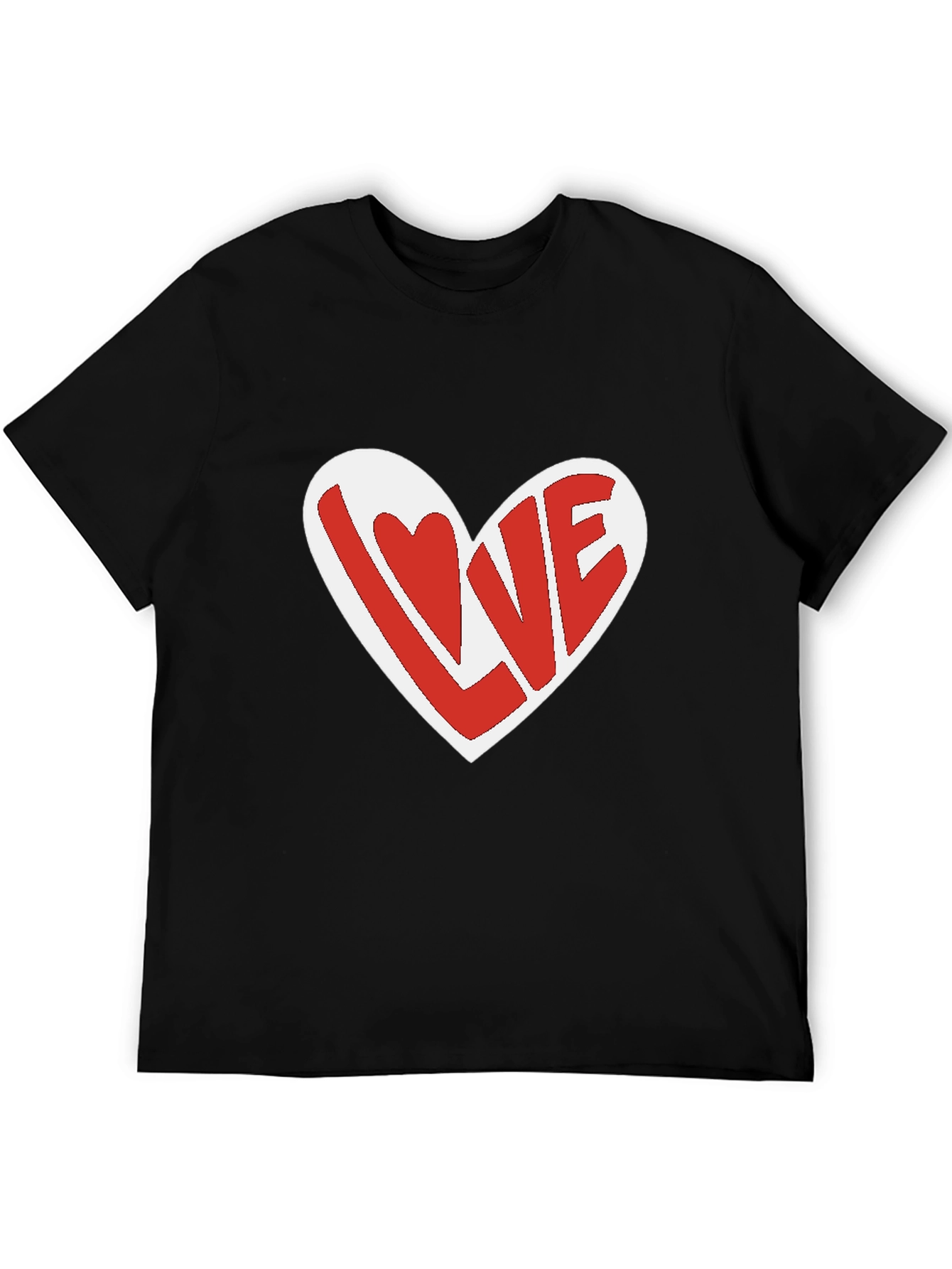Love Heart Graphic T-Shirt - Casual Unisex Tee