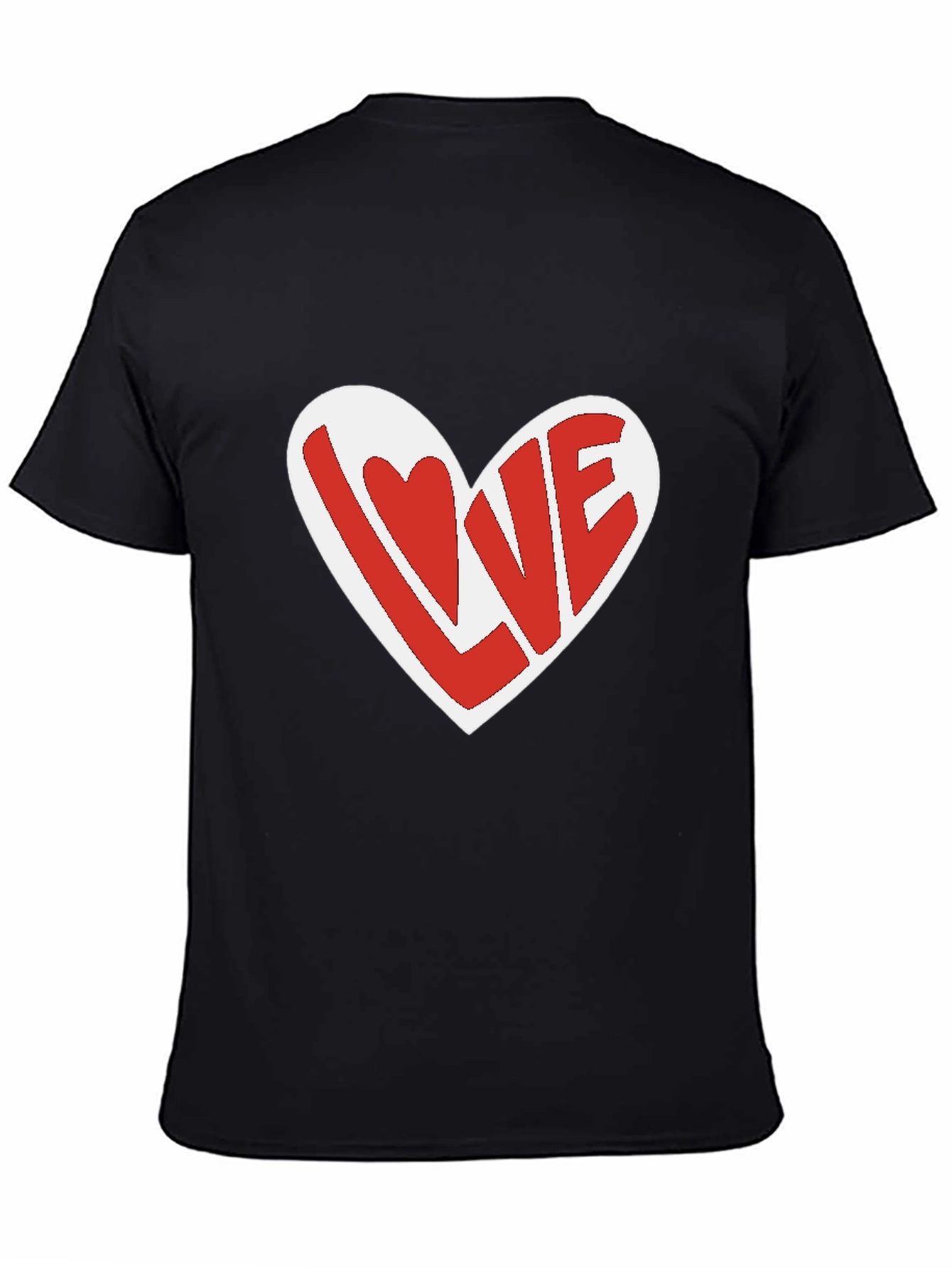 Love Heart Graphic T-Shirt - Casual Unisex Tee
