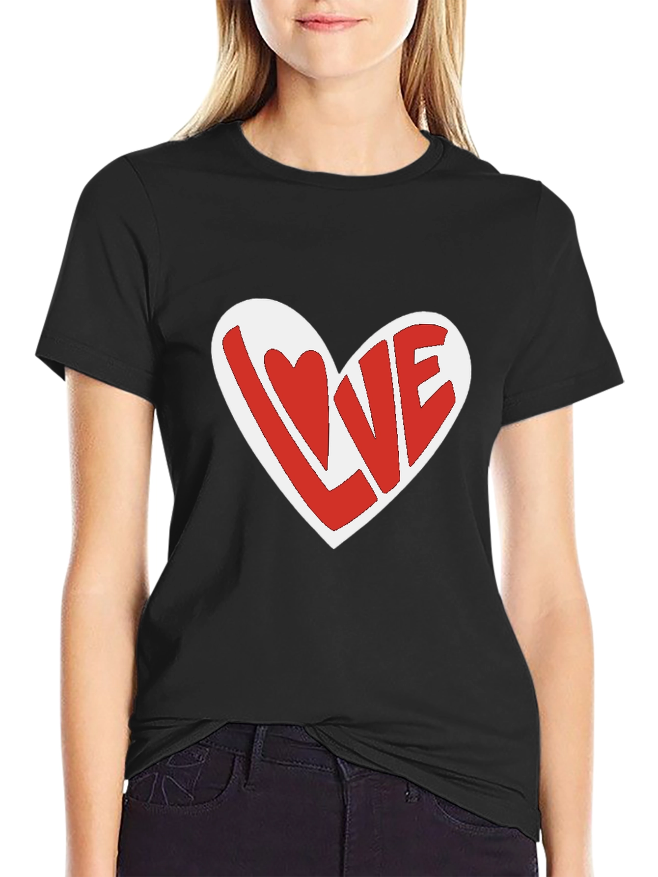 Love Heart Graphic T-Shirt - Casual Unisex Tee