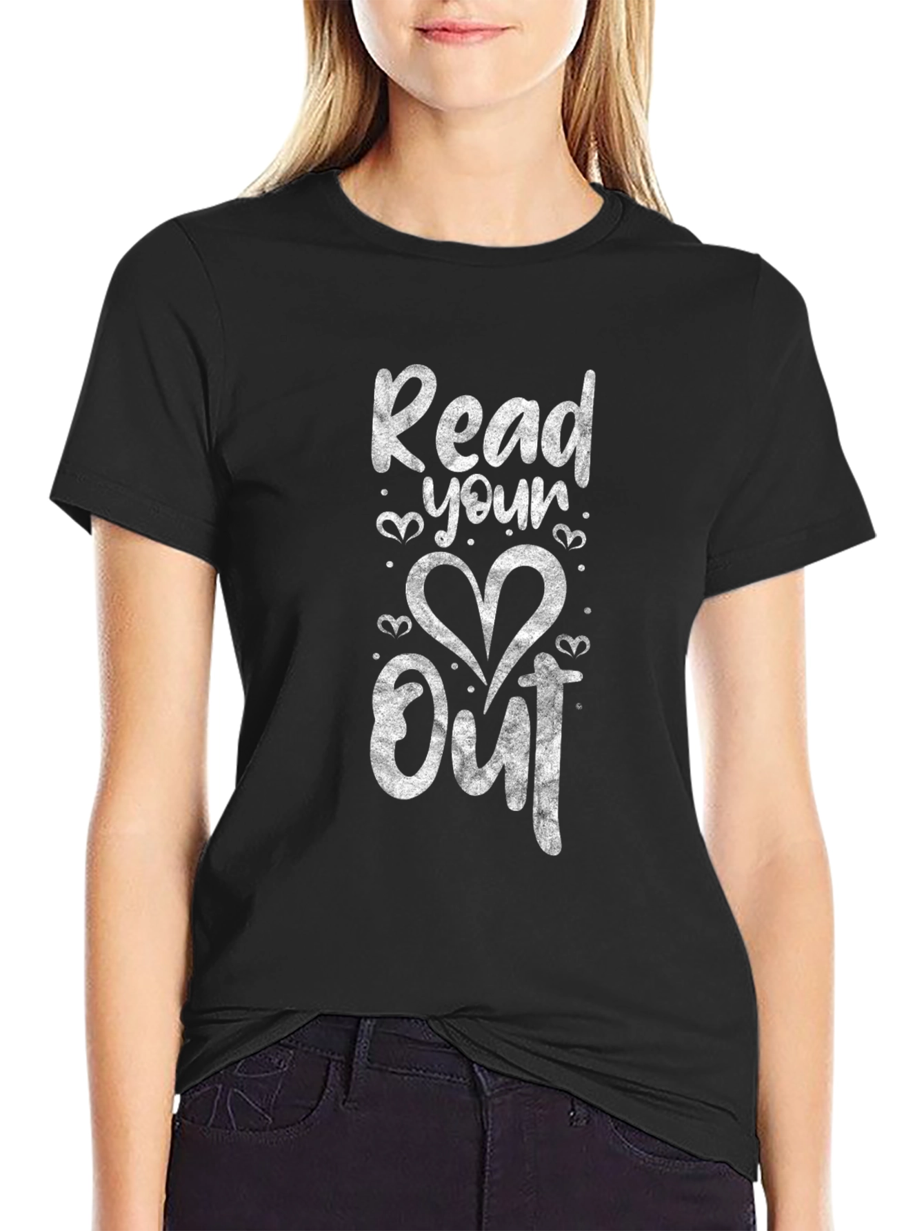 Read Your Heart Out Black T-Shirt