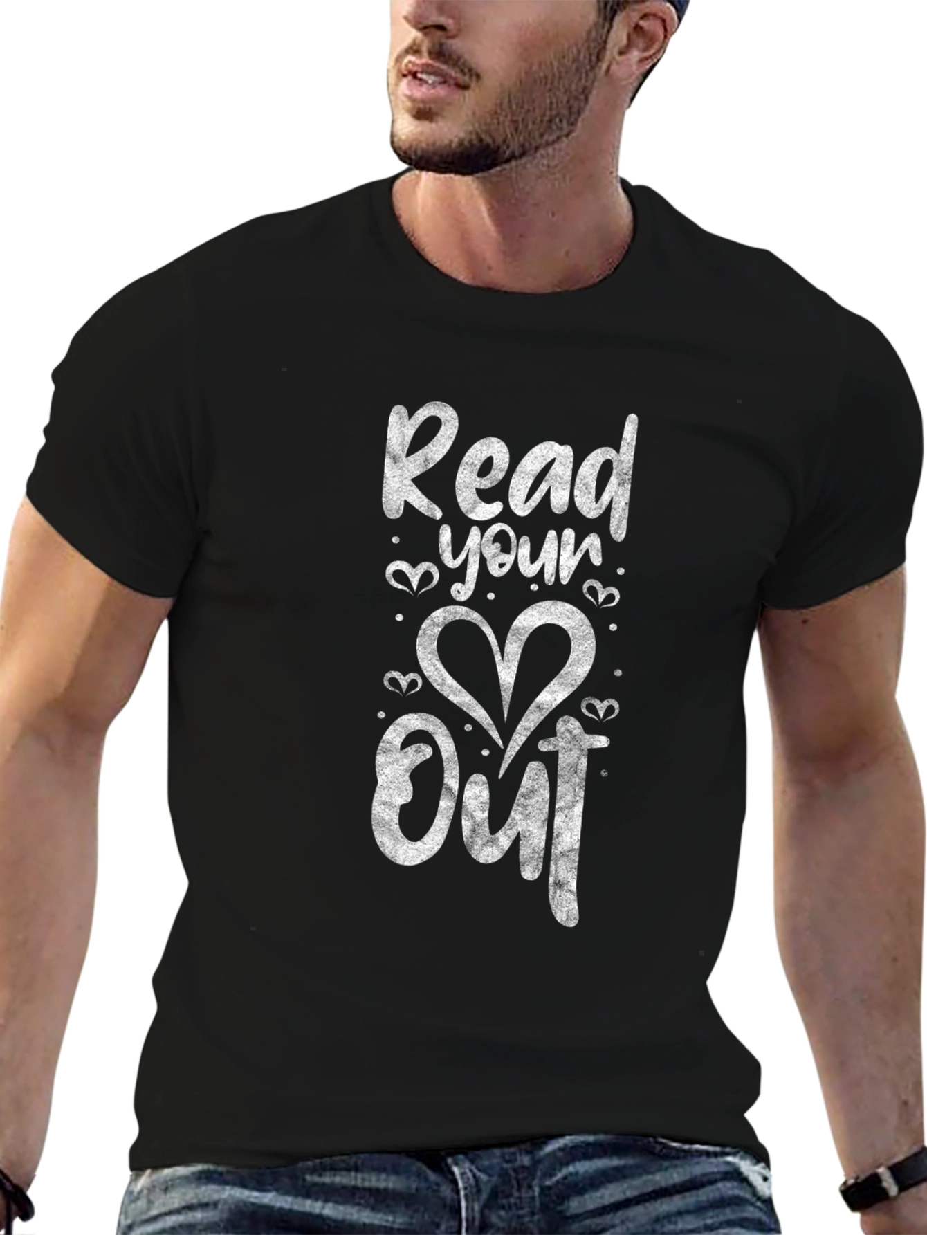 Read Your Heart Out Black T-Shirt