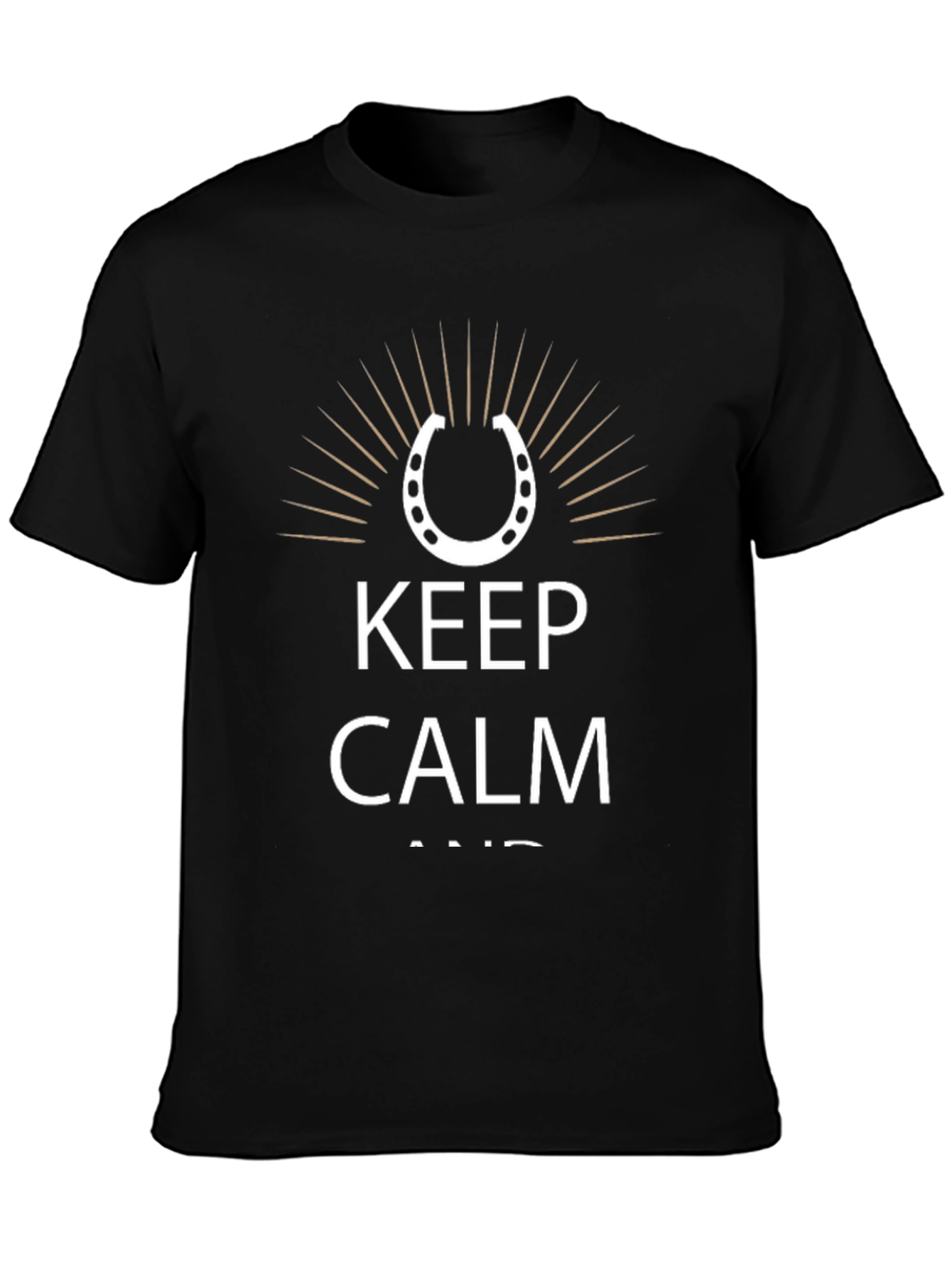 Keep Calm Horse Shoe T-Shirt