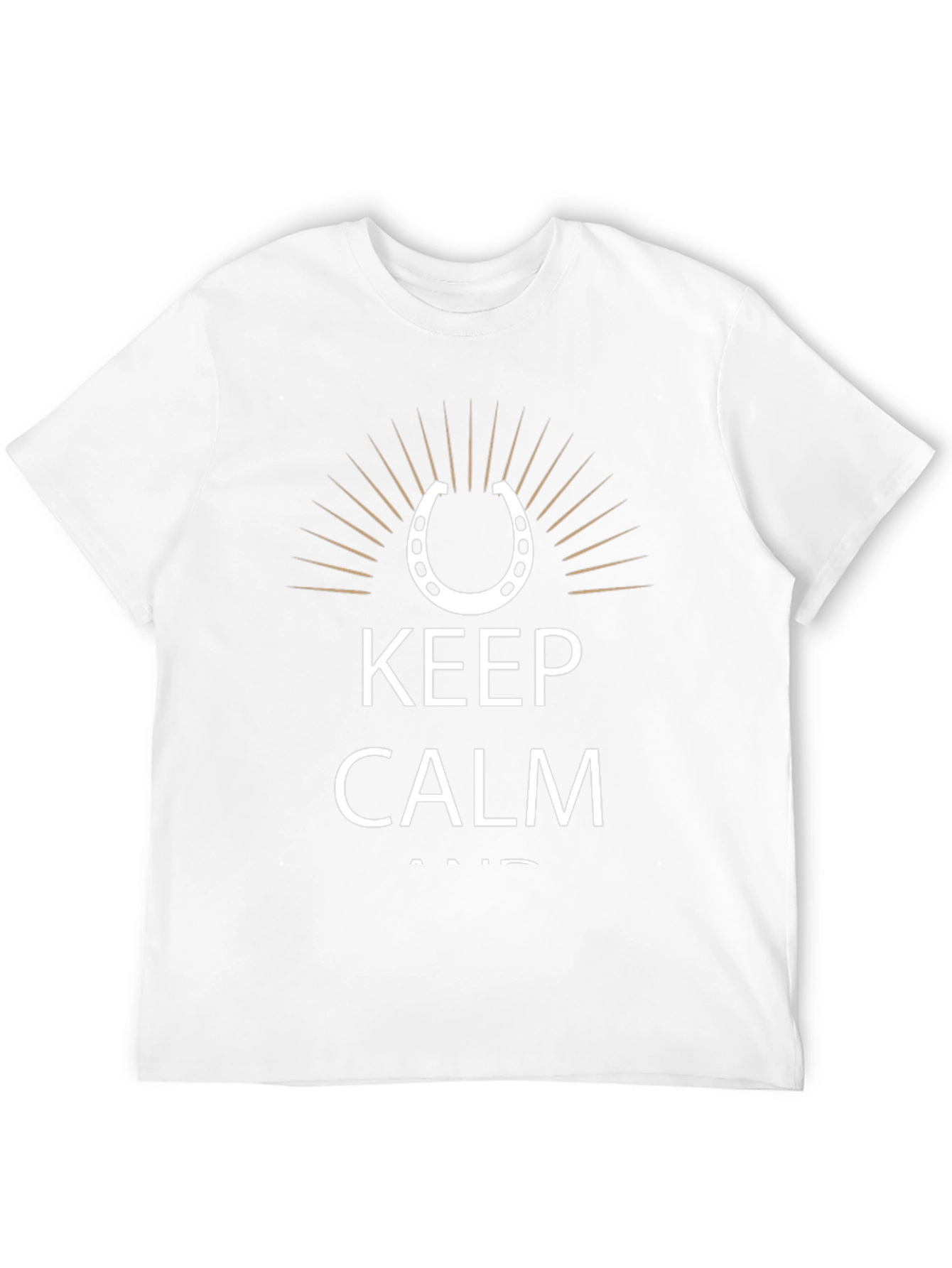 Keep Calm Horse Shoe T-Shirt