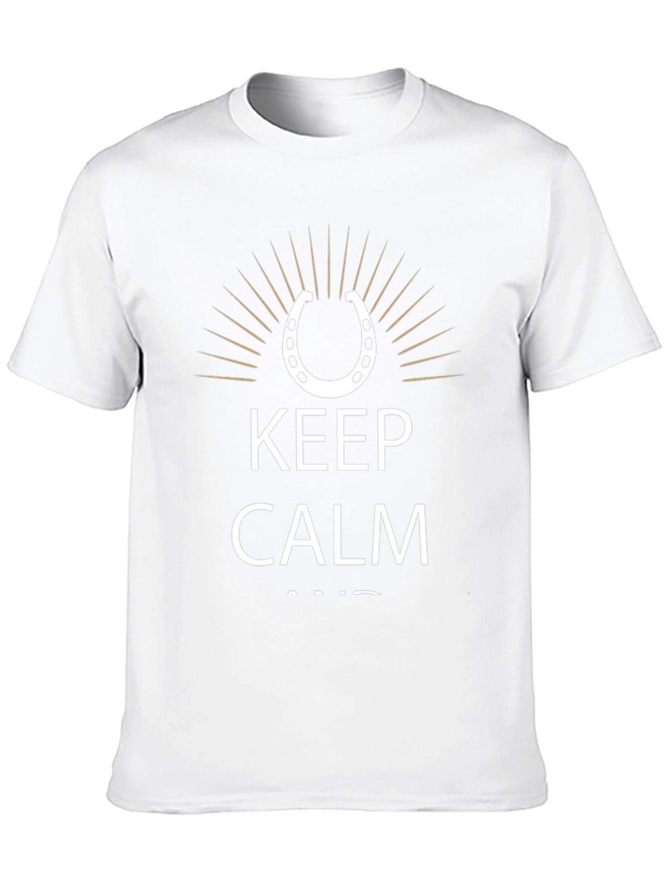 Keep Calm Horse Shoe T-Shirt