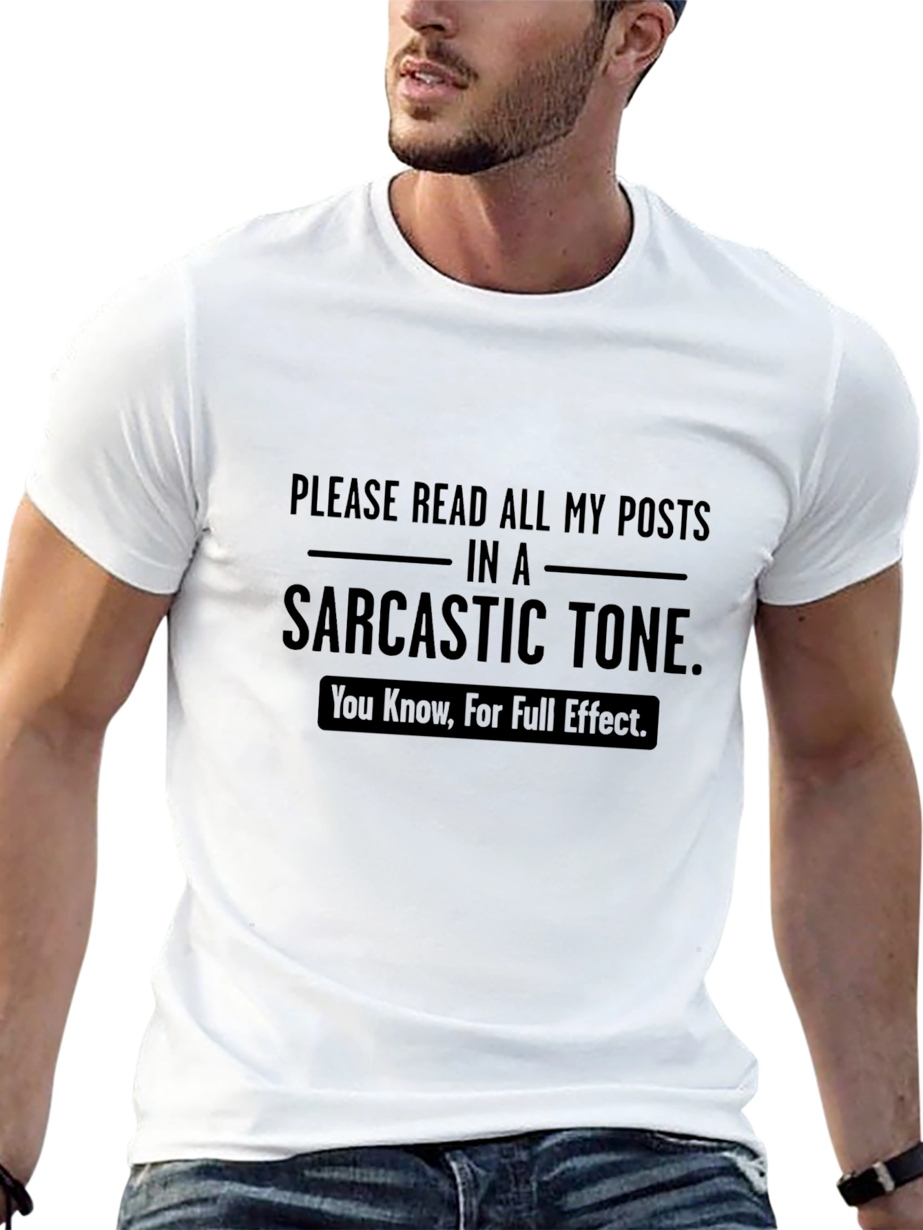 Sarcastic Tone T-Shirt - Humorous Novelty Tee