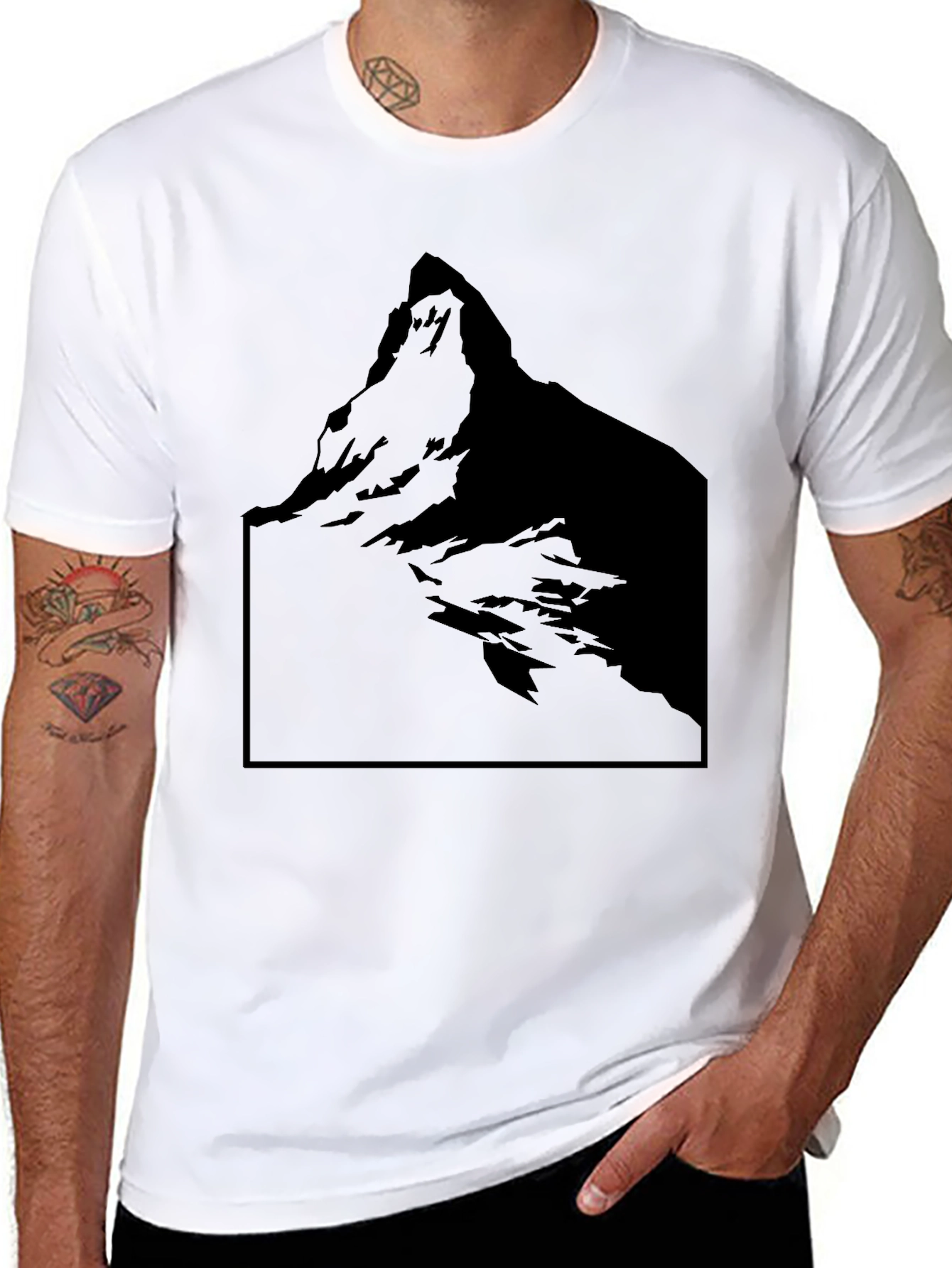 Mountain Graphic Black Tee