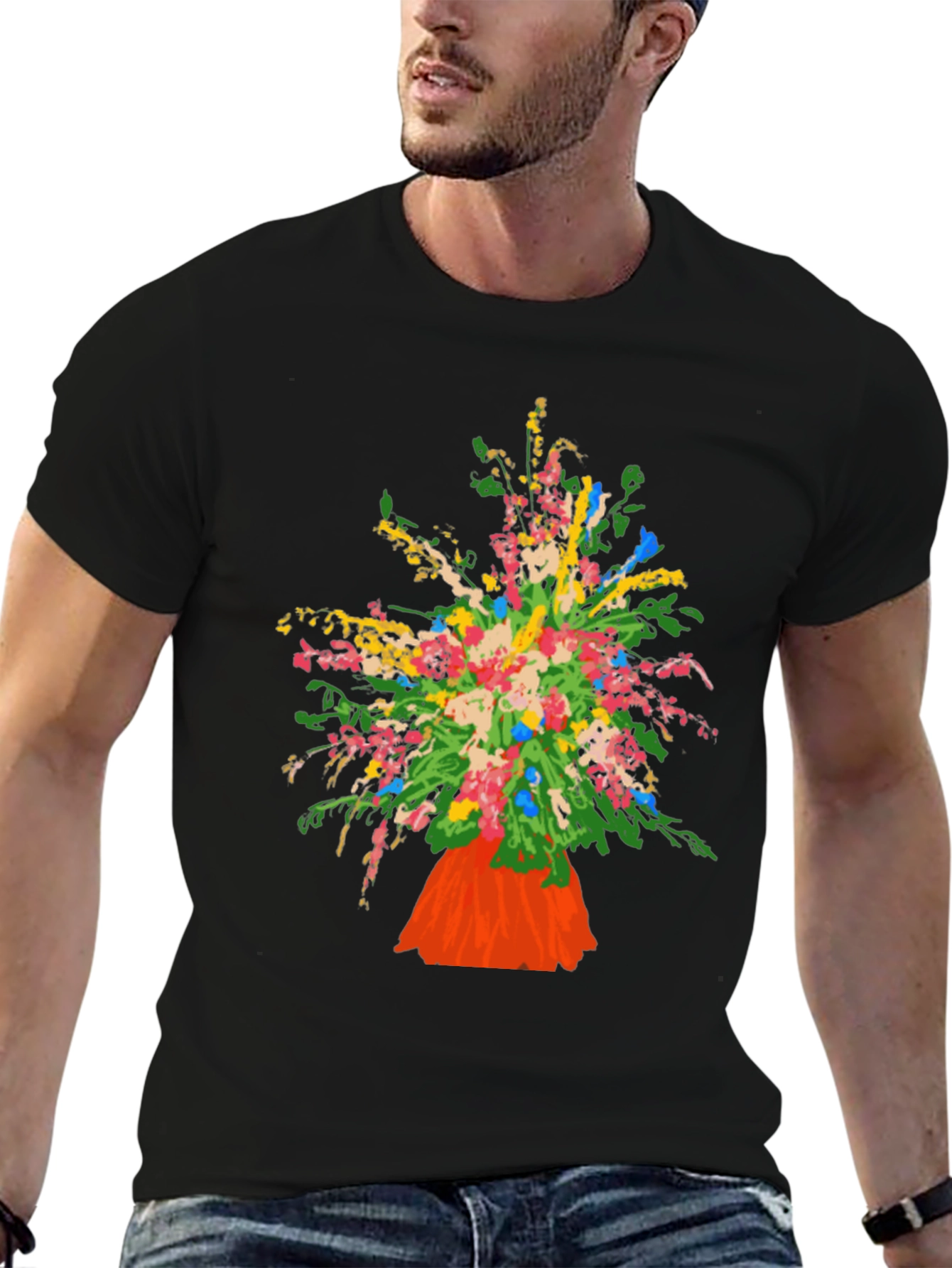 Floral Bouquet Graphic T-Shirt