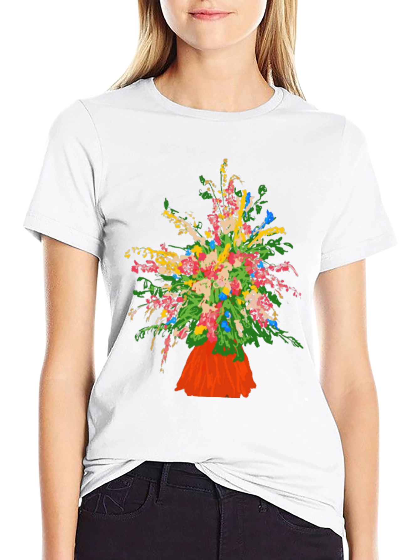 Floral Bouquet Graphic T-Shirt