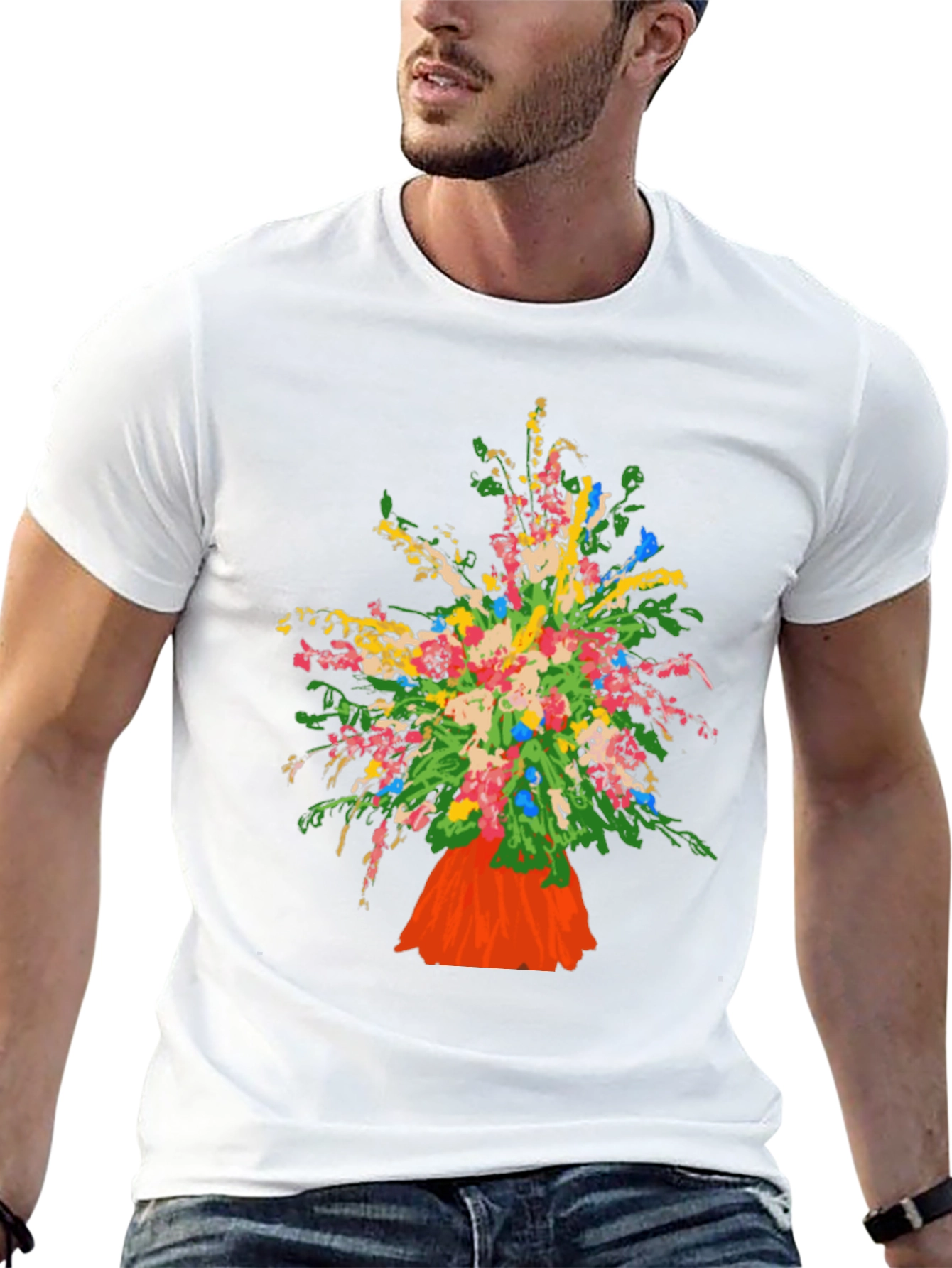 Floral Bouquet Graphic T-Shirt