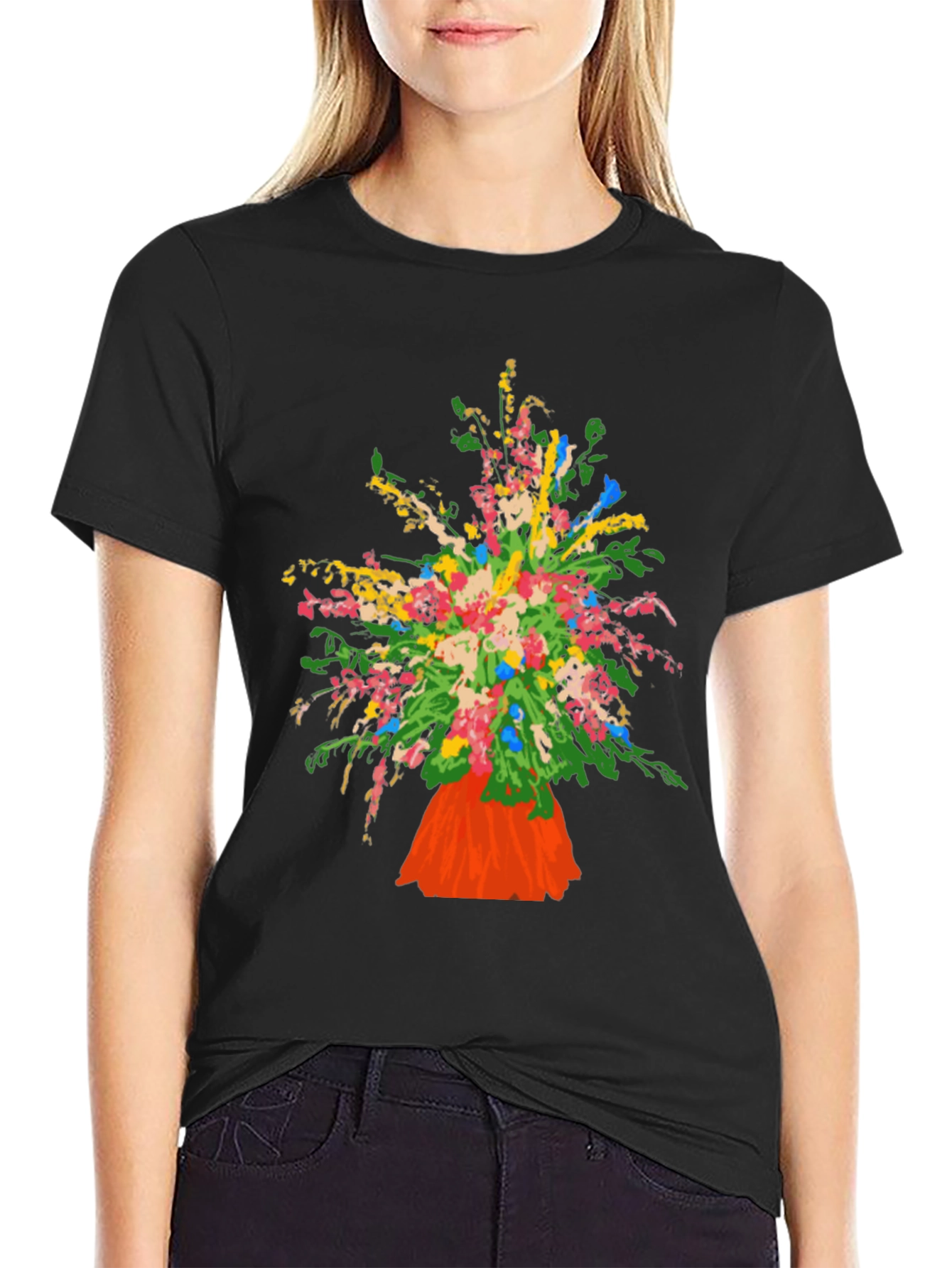 Floral Bouquet Graphic T-Shirt