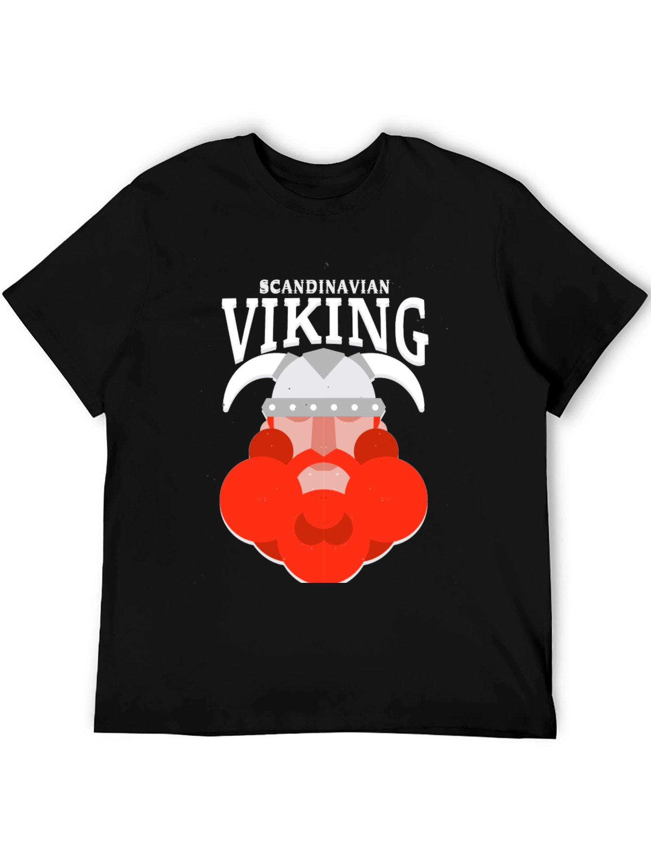 Scandinavian Viking Graphic Tee - Black