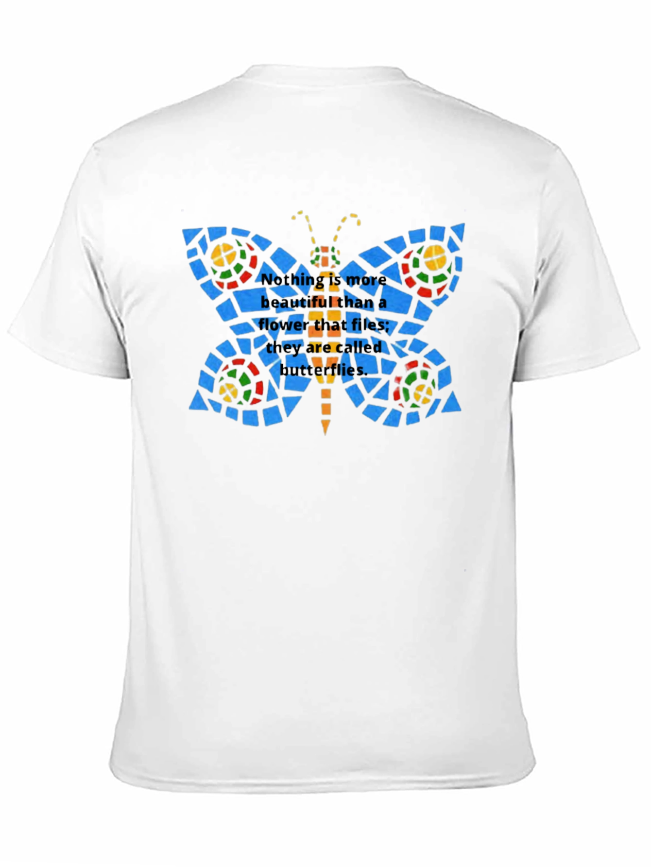 Butterfly Stained Glass Graphic T-Shirt