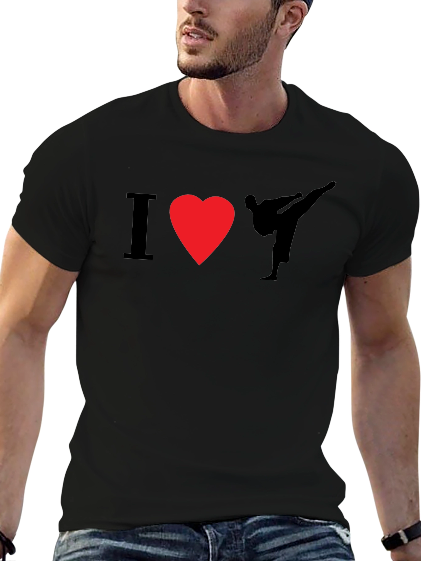 I Heart Karate Black T-Shirt - Martial Arts Tee