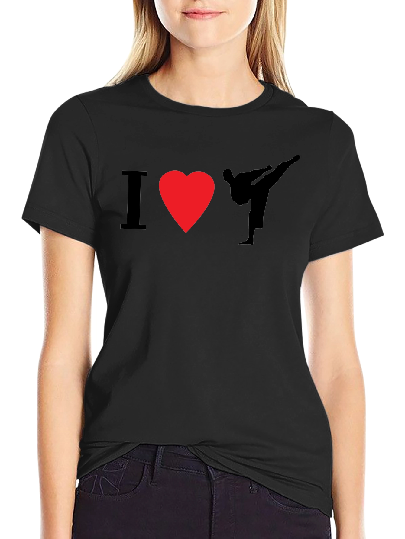 I Heart Karate Black T-Shirt - Martial Arts Tee