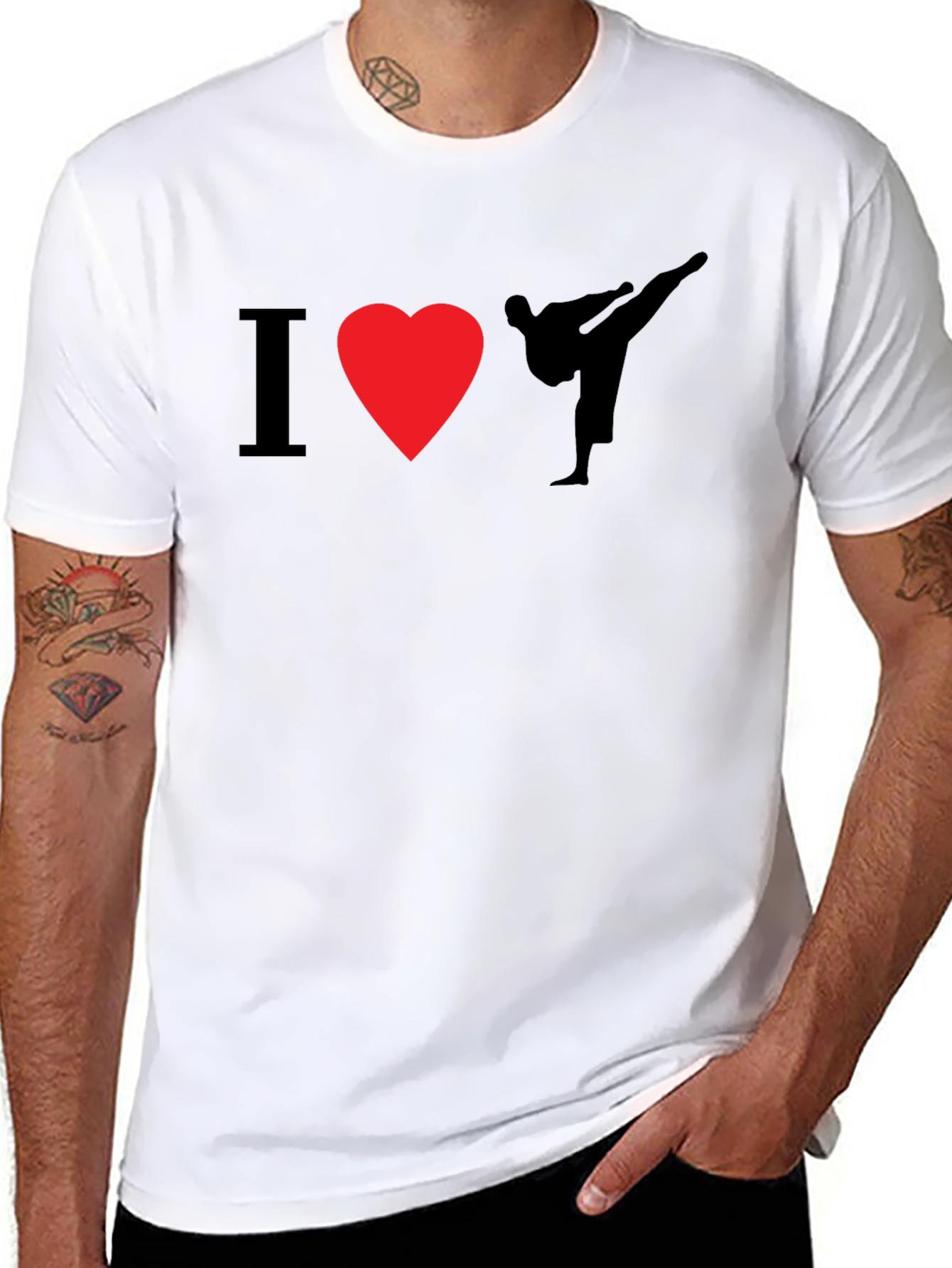 I Heart Karate Black T-Shirt - Martial Arts Tee