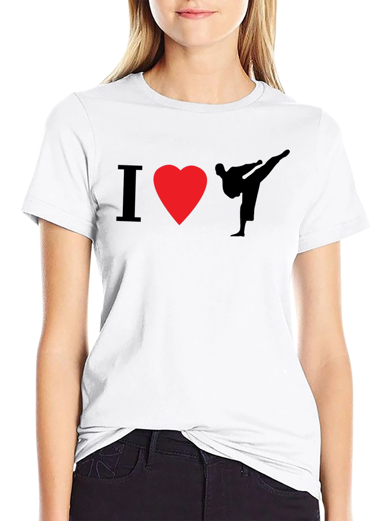 I Heart Karate Black T-Shirt - Martial Arts Tee