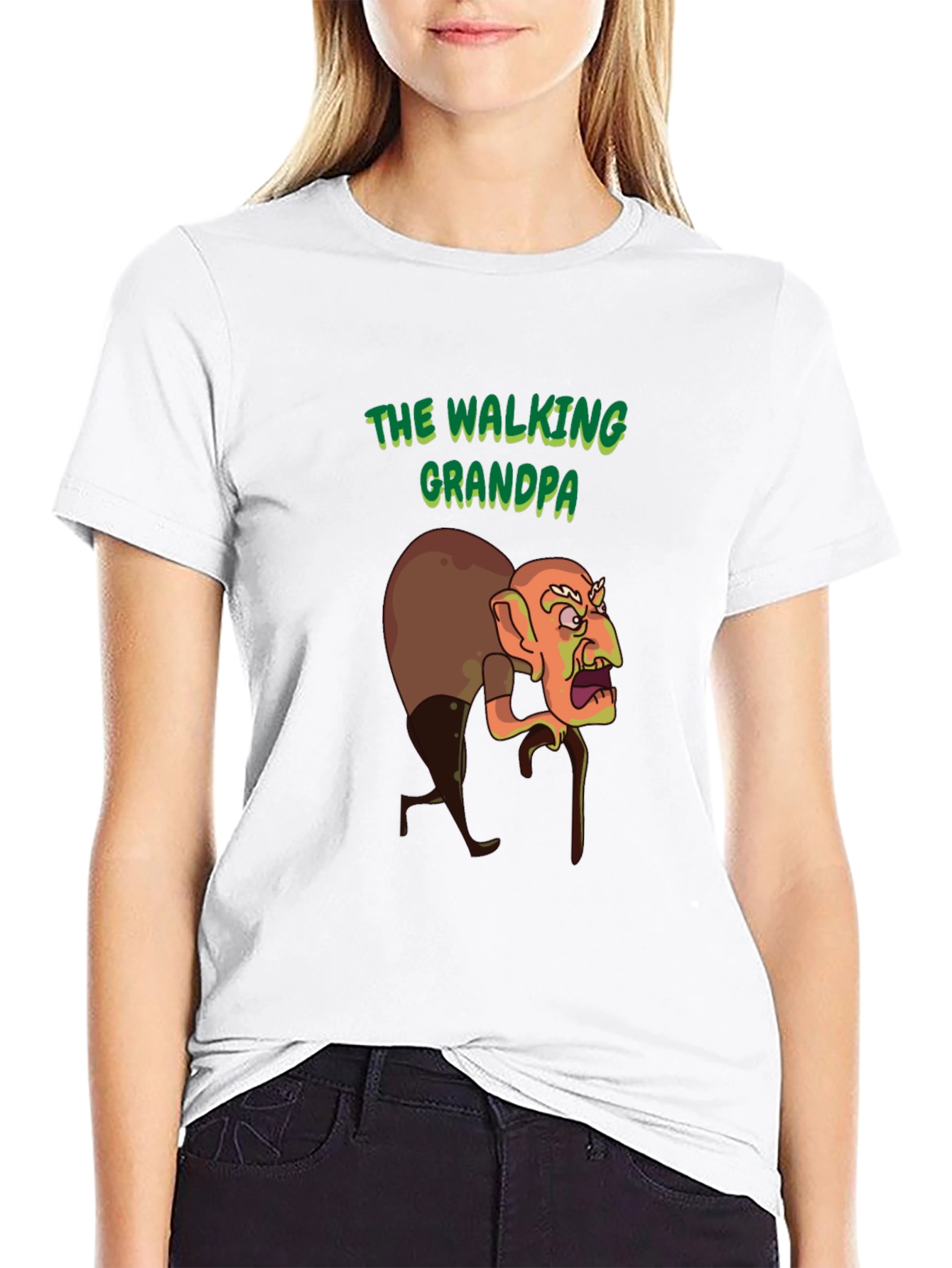 The Walking Grandpa Graphic T-Shirt