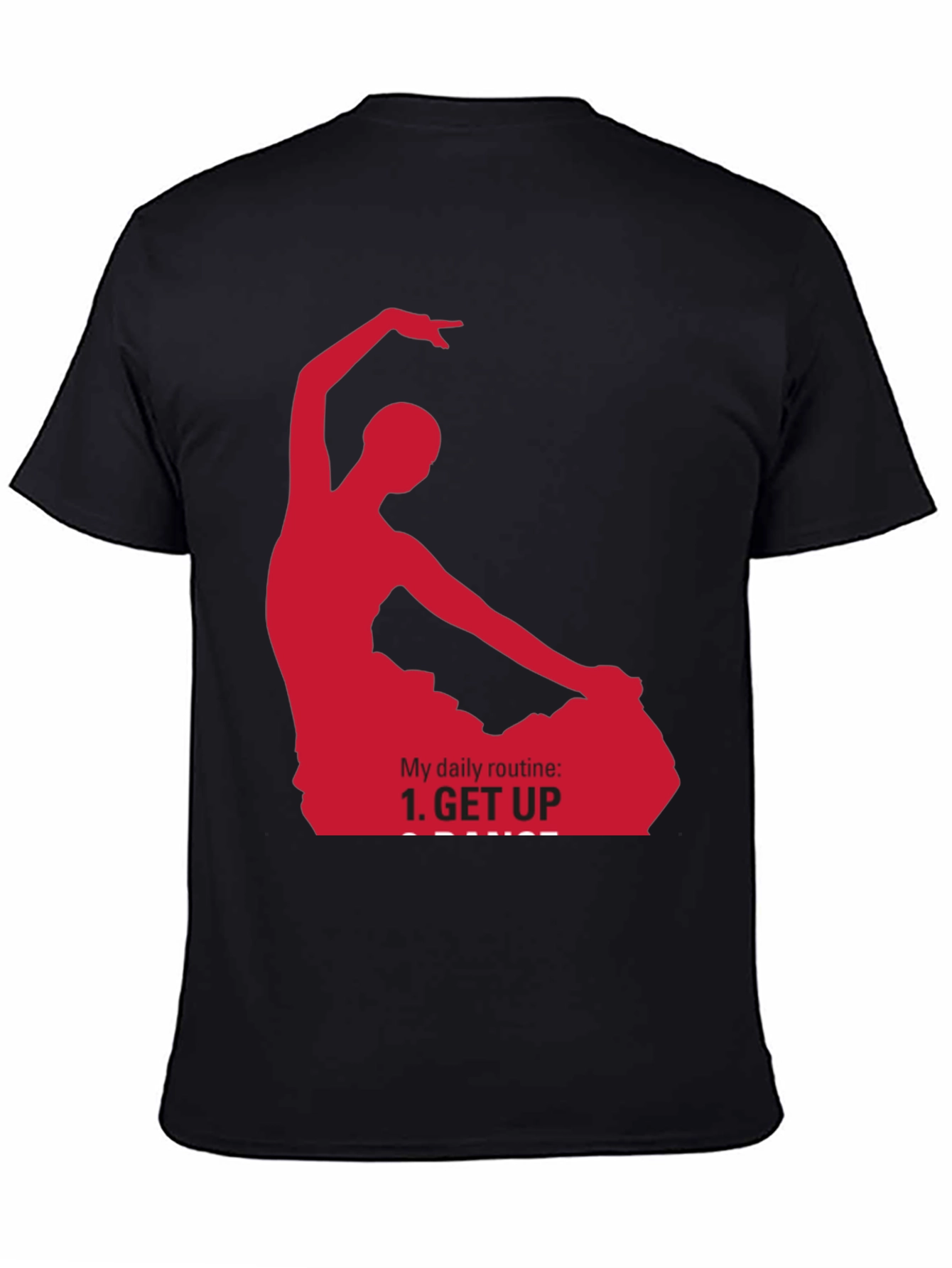 Dance Routine Graphic T-Shirt - Black