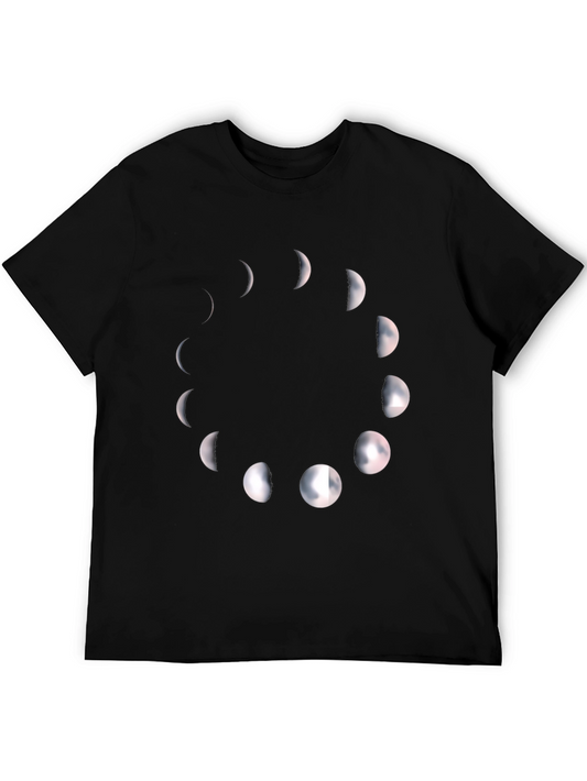 Phases of the Moon Black Graphic Tee