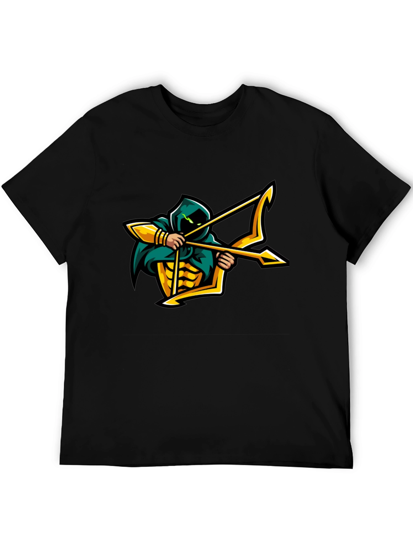 Archer Graphic T-Shirt - Black Cotton Tee