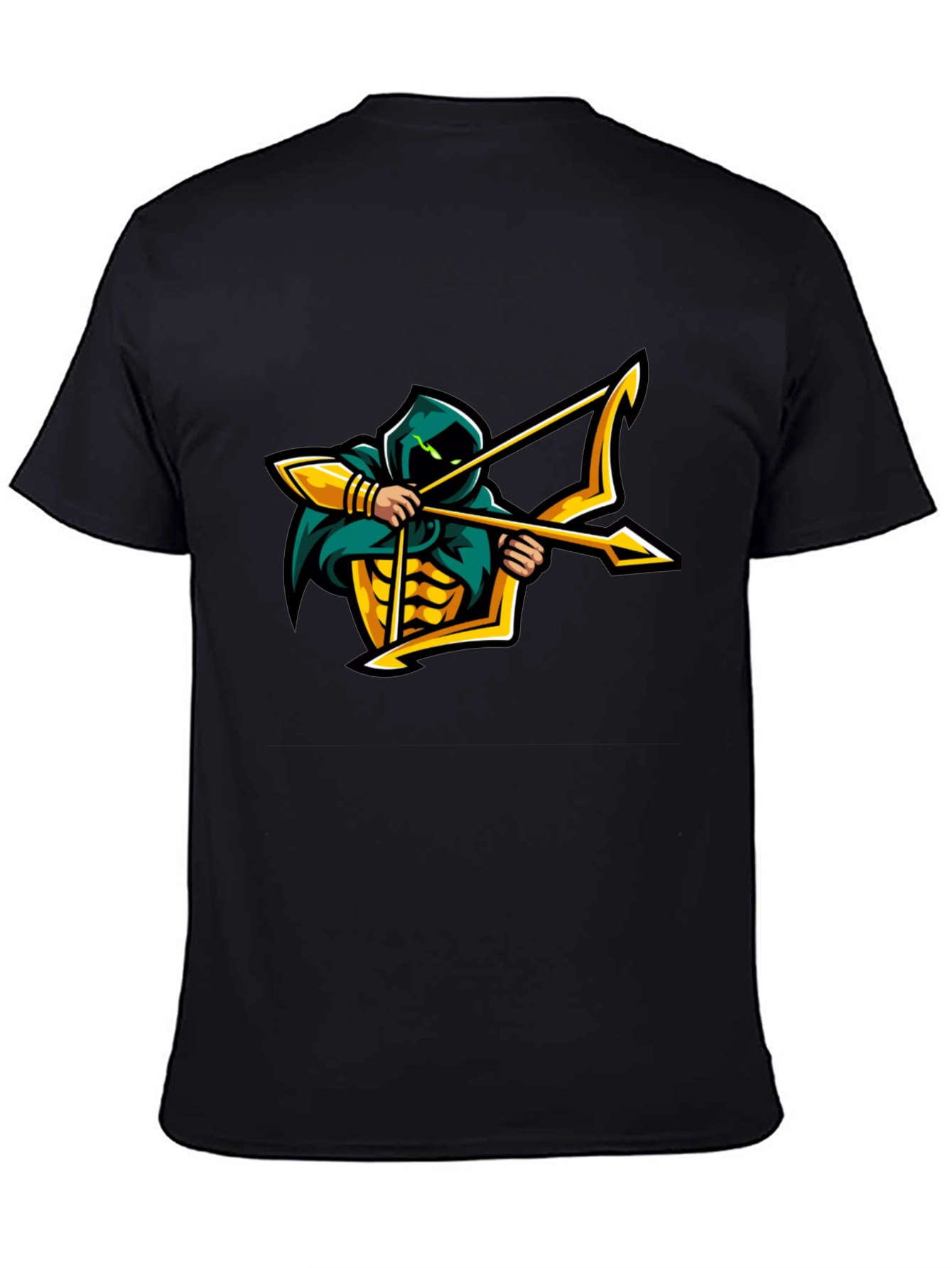 Archer Graphic T-Shirt - Black Cotton Tee