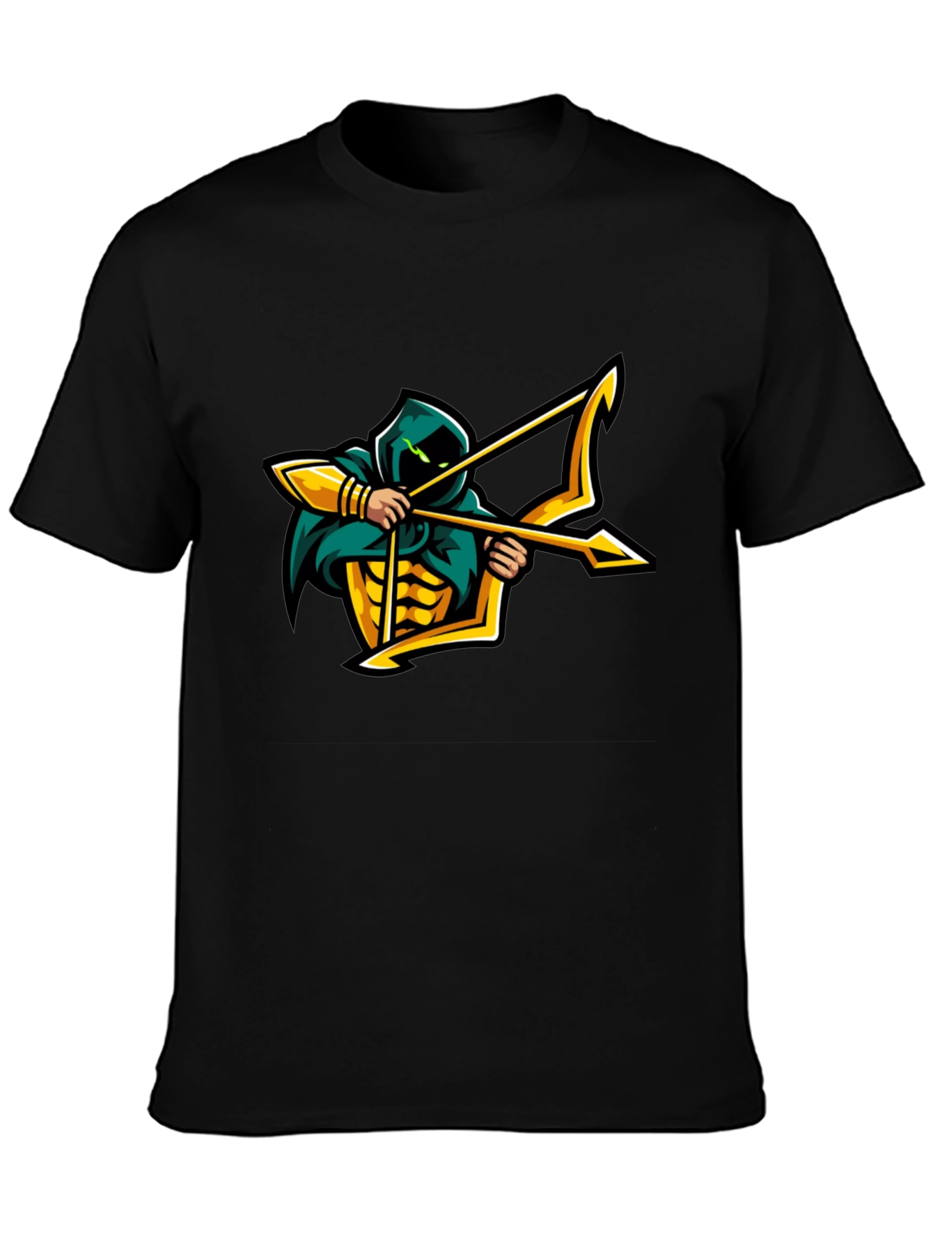 Archer Graphic T-Shirt - Black Cotton Tee