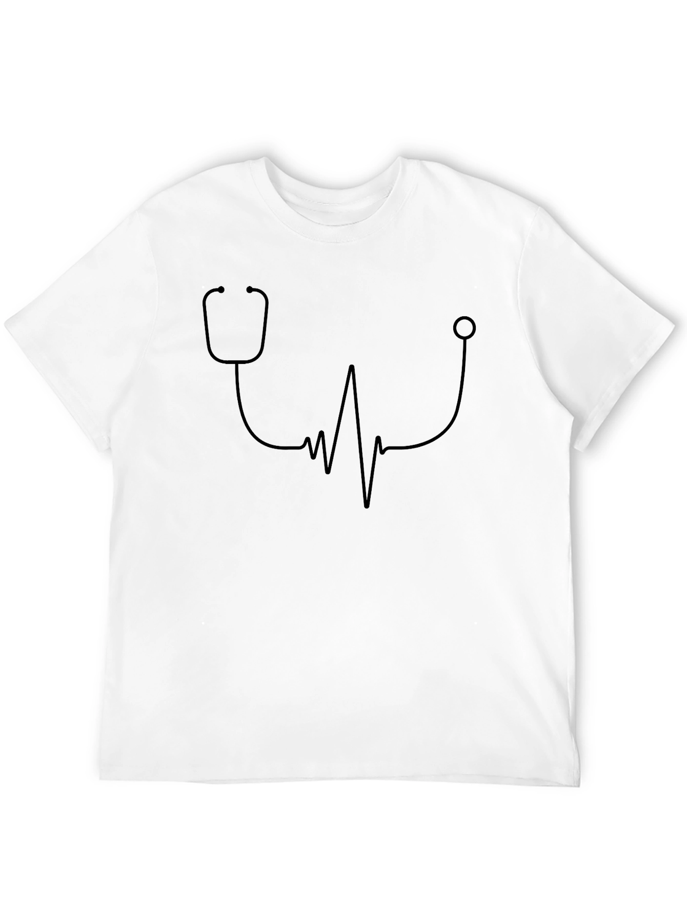 Stethoscope Heartbeat Graphic T-Shirt