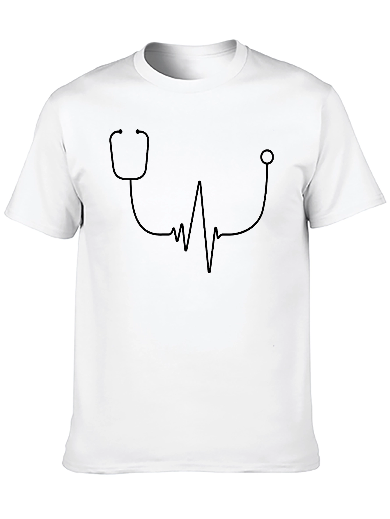 Stethoscope Heartbeat Graphic T-Shirt