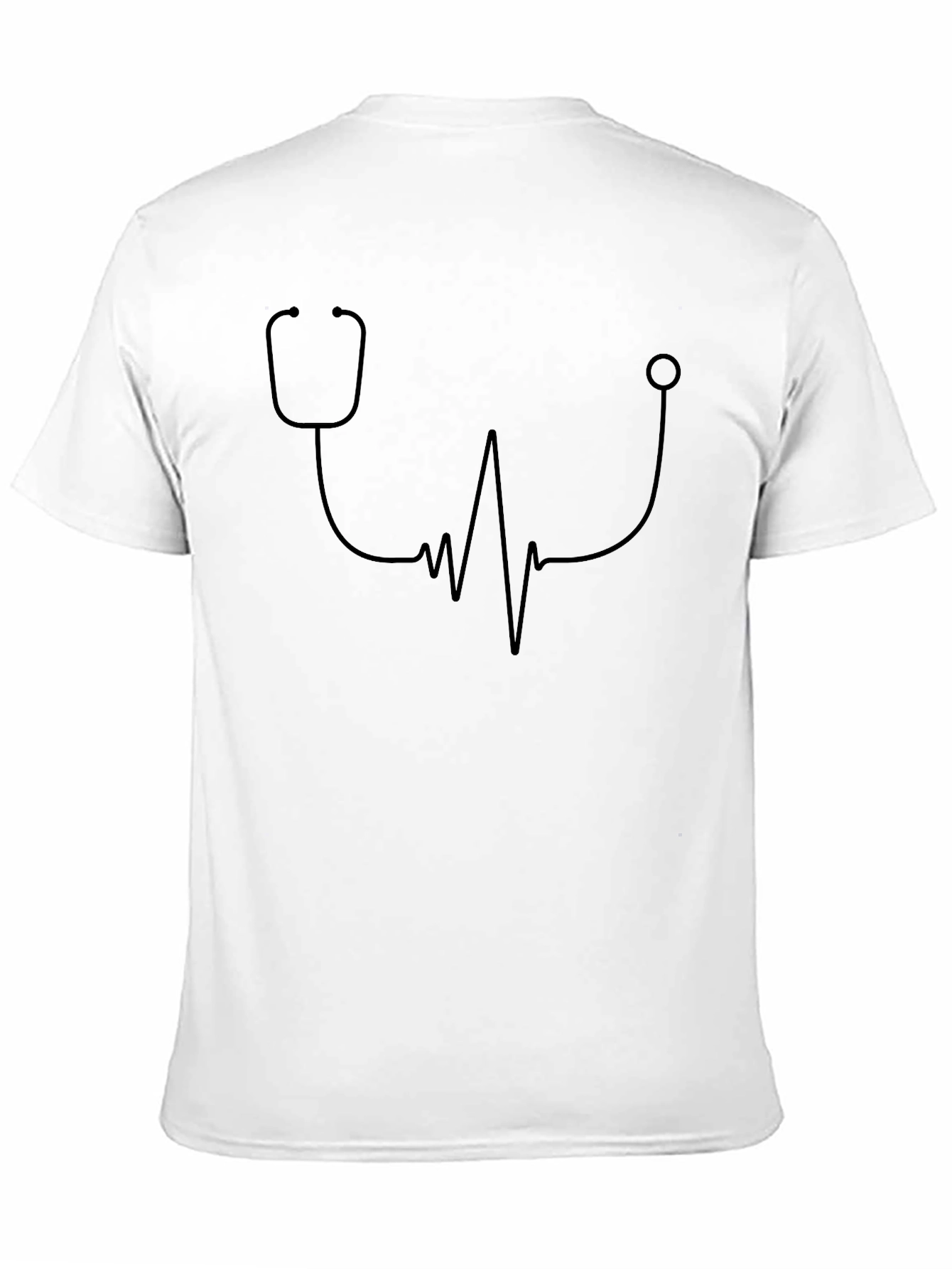 Stethoscope Heartbeat Graphic T-Shirt