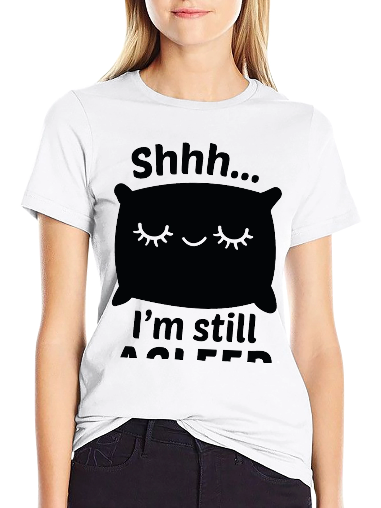Shhh... Im Still Asleep Mens Black T-Shirt