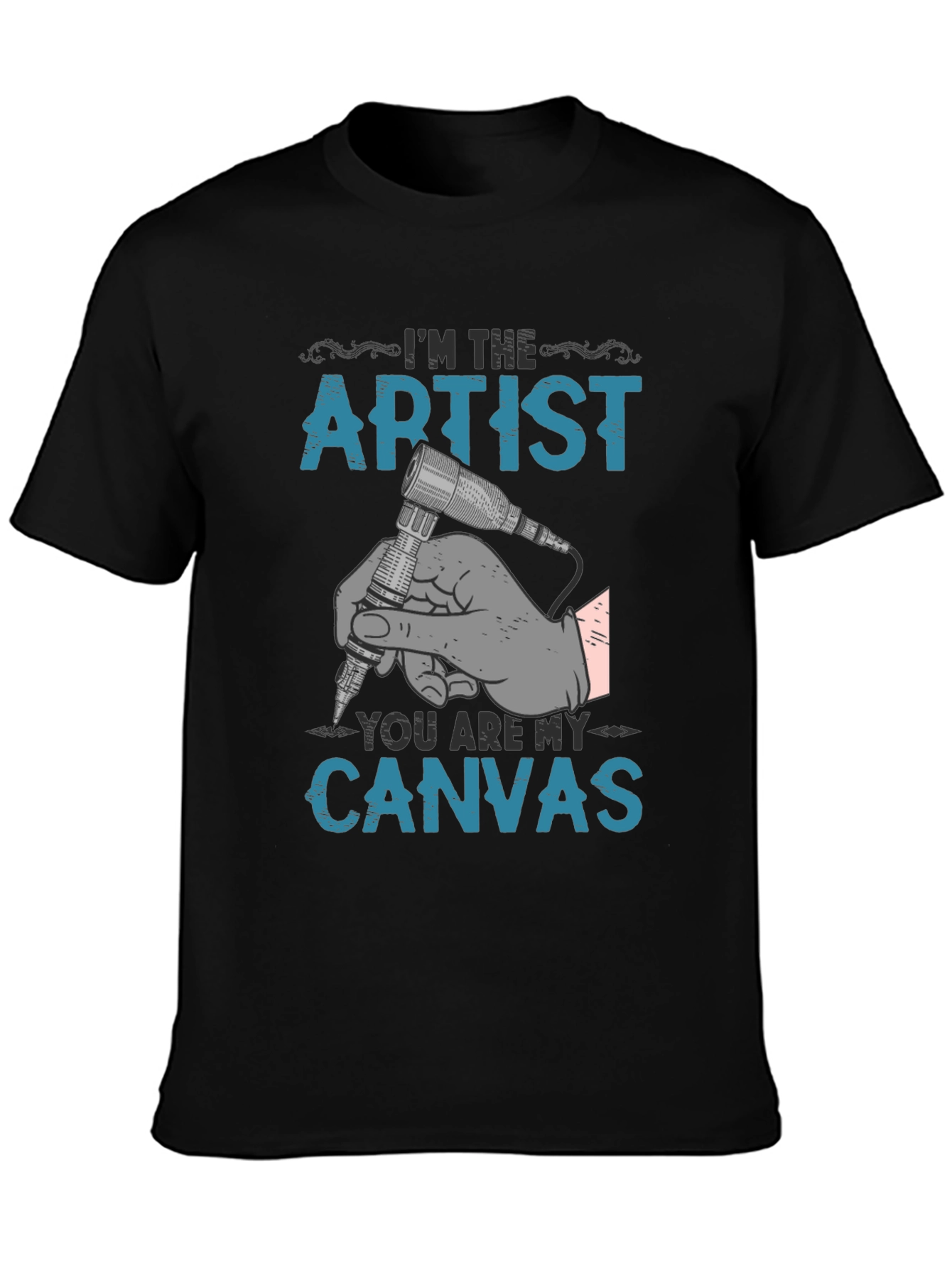 Artist Canvas T-Shirt - Tattoo Design