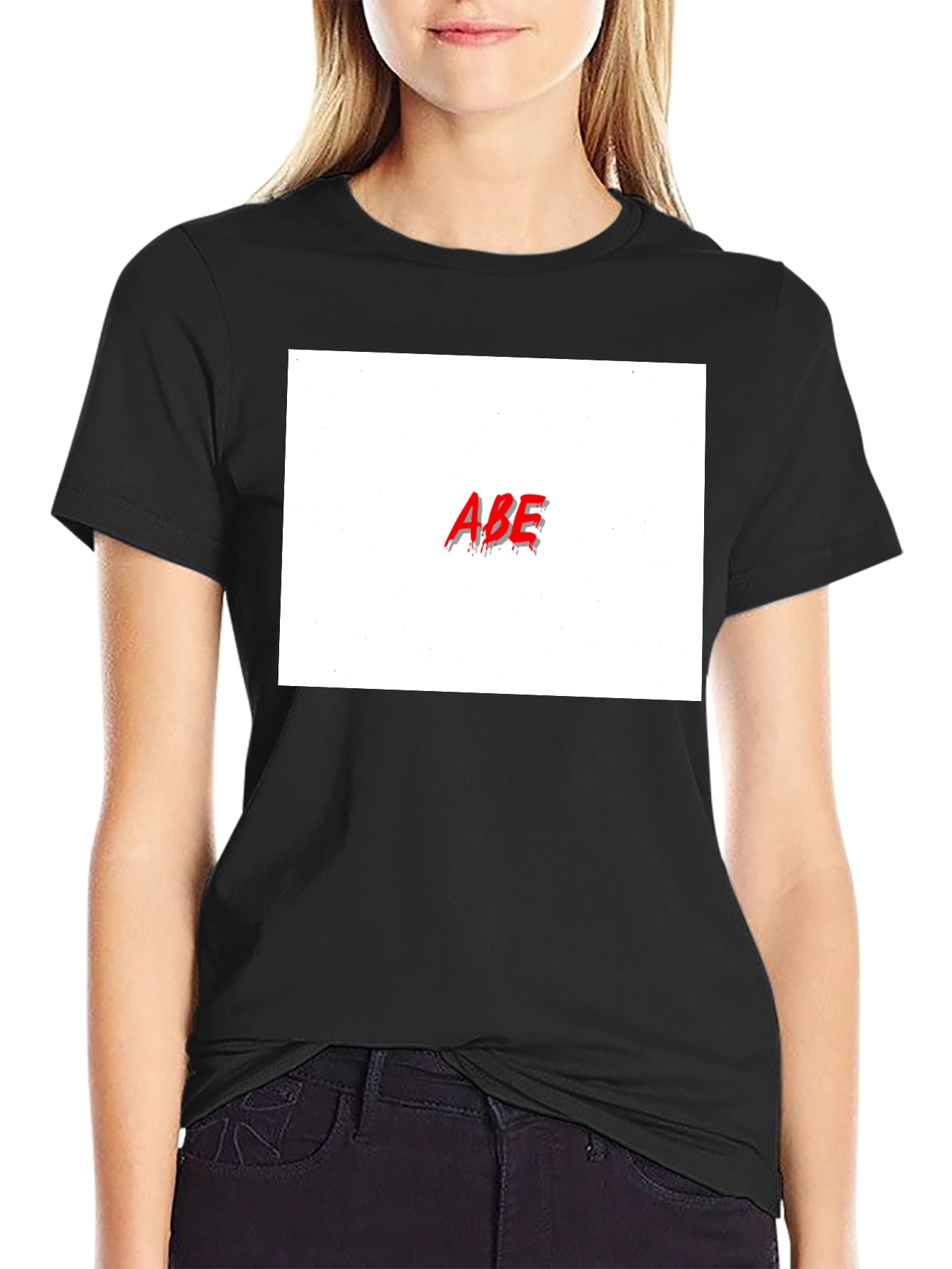 ABE Graphic Tee - Classic Black Cotton T-Shirt