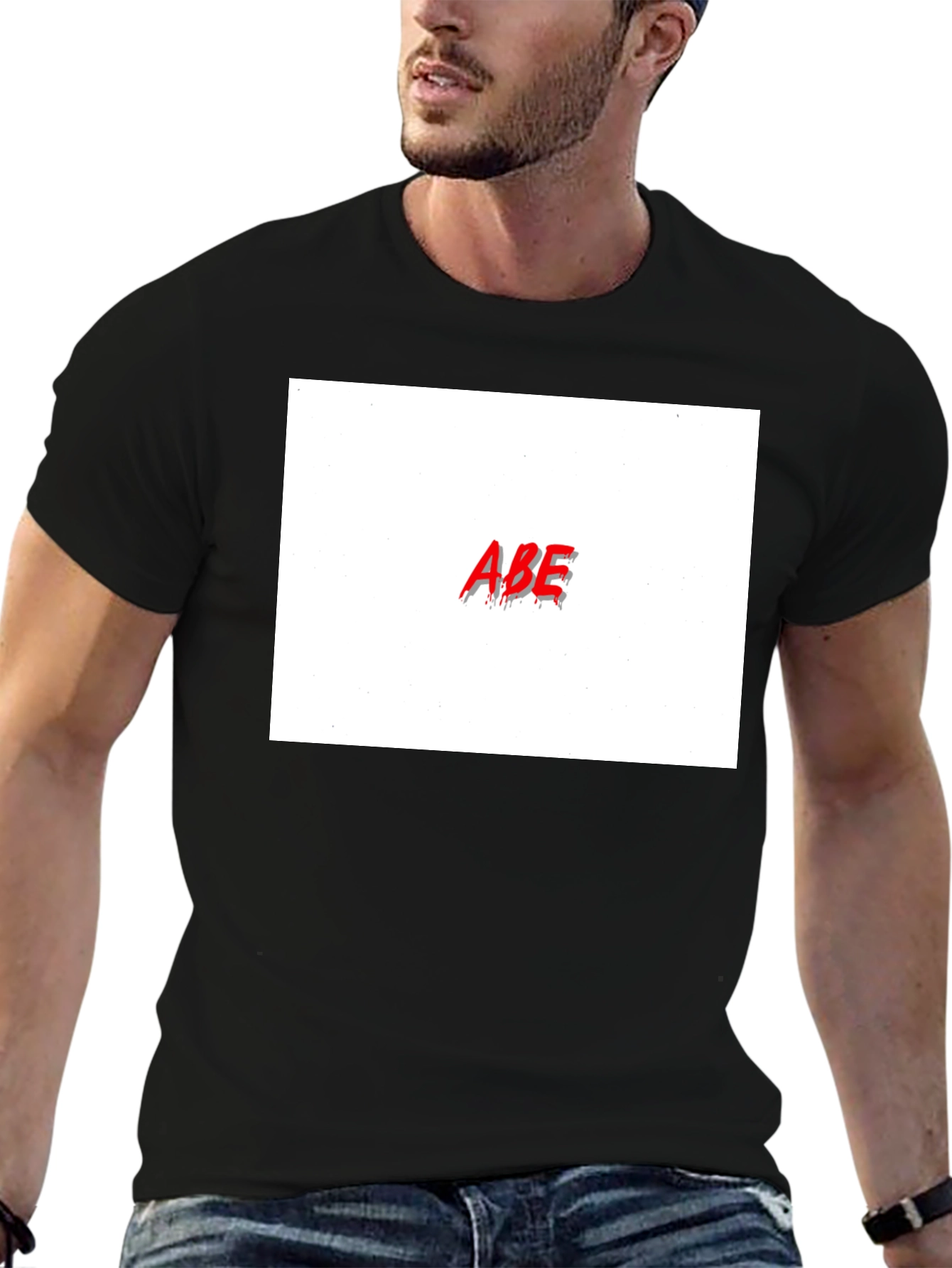 ABE Graphic Tee - Classic Black Cotton T-Shirt