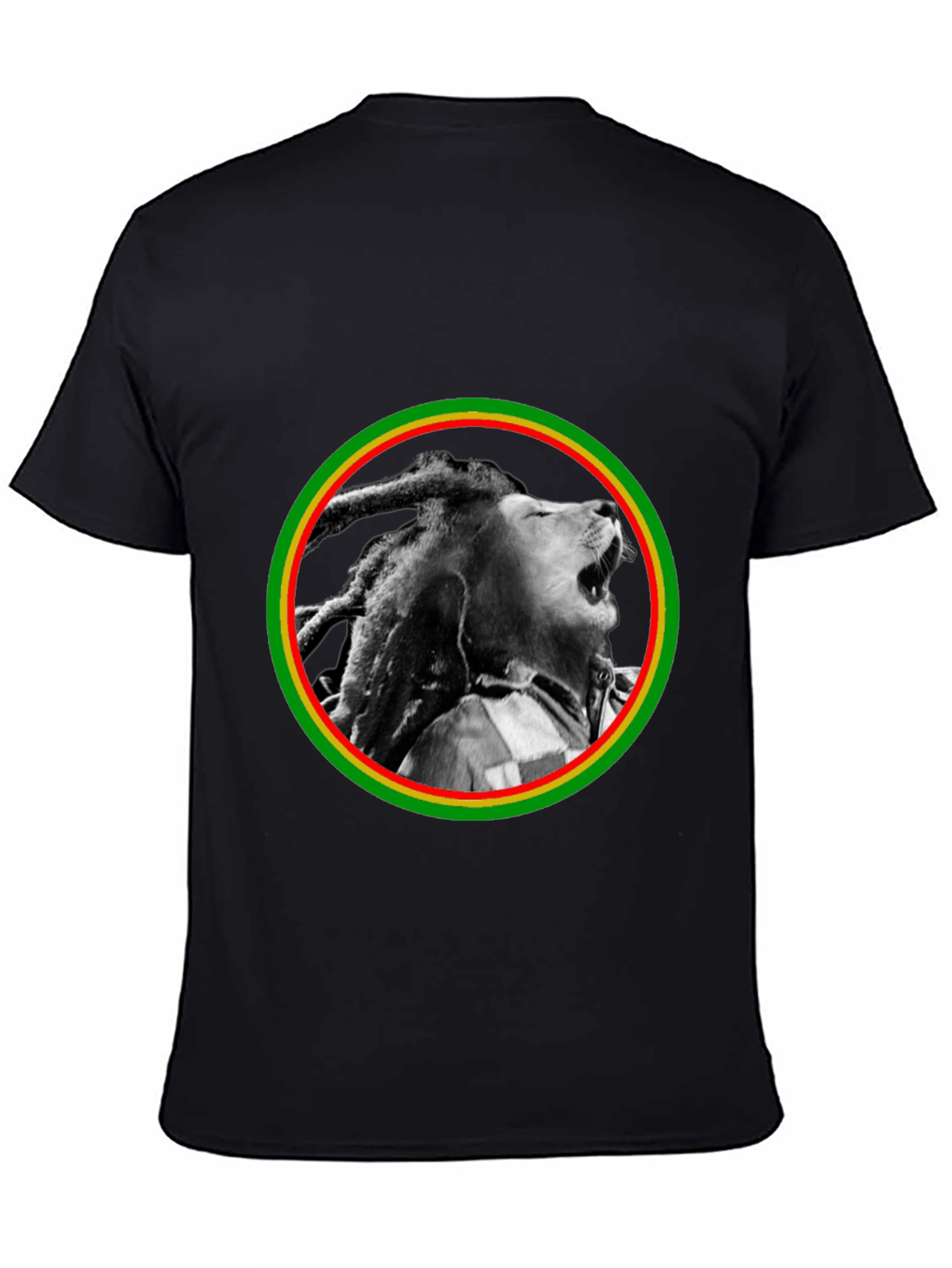 Rasta Lion Black T-Shirt