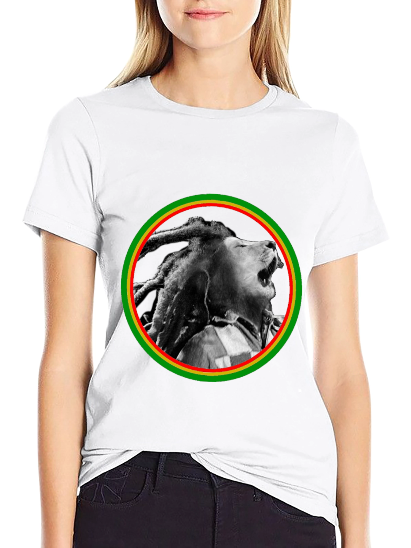 Rasta Lion Black T-Shirt