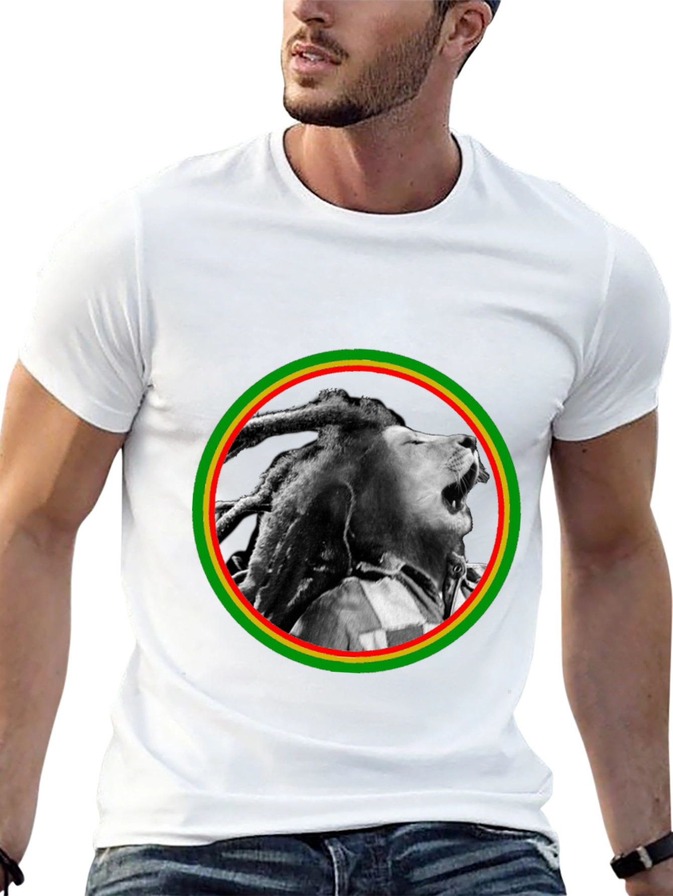 Rasta Lion Black T-Shirt