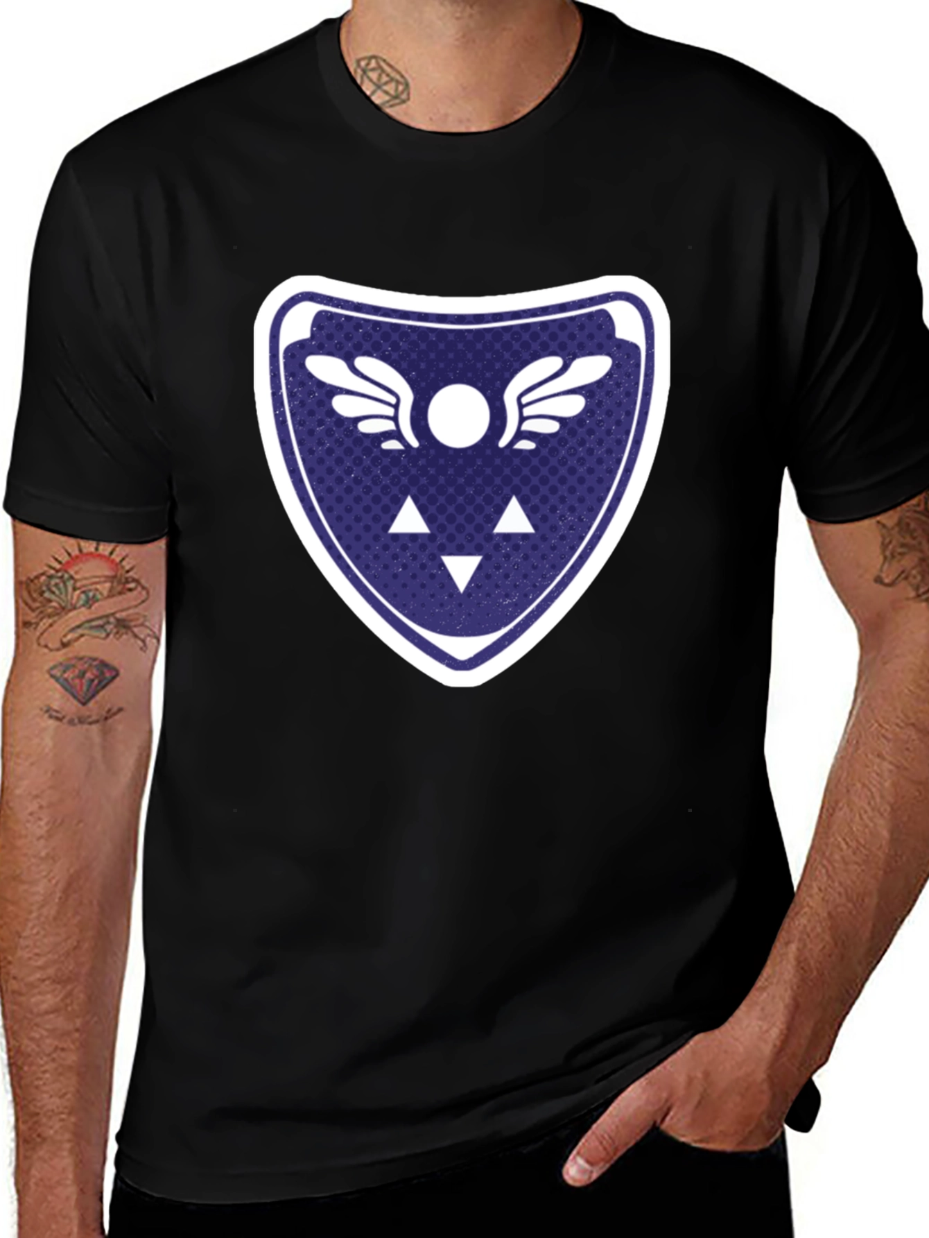 Mystic Shield Graphic Tee - Gamer Inspired Design