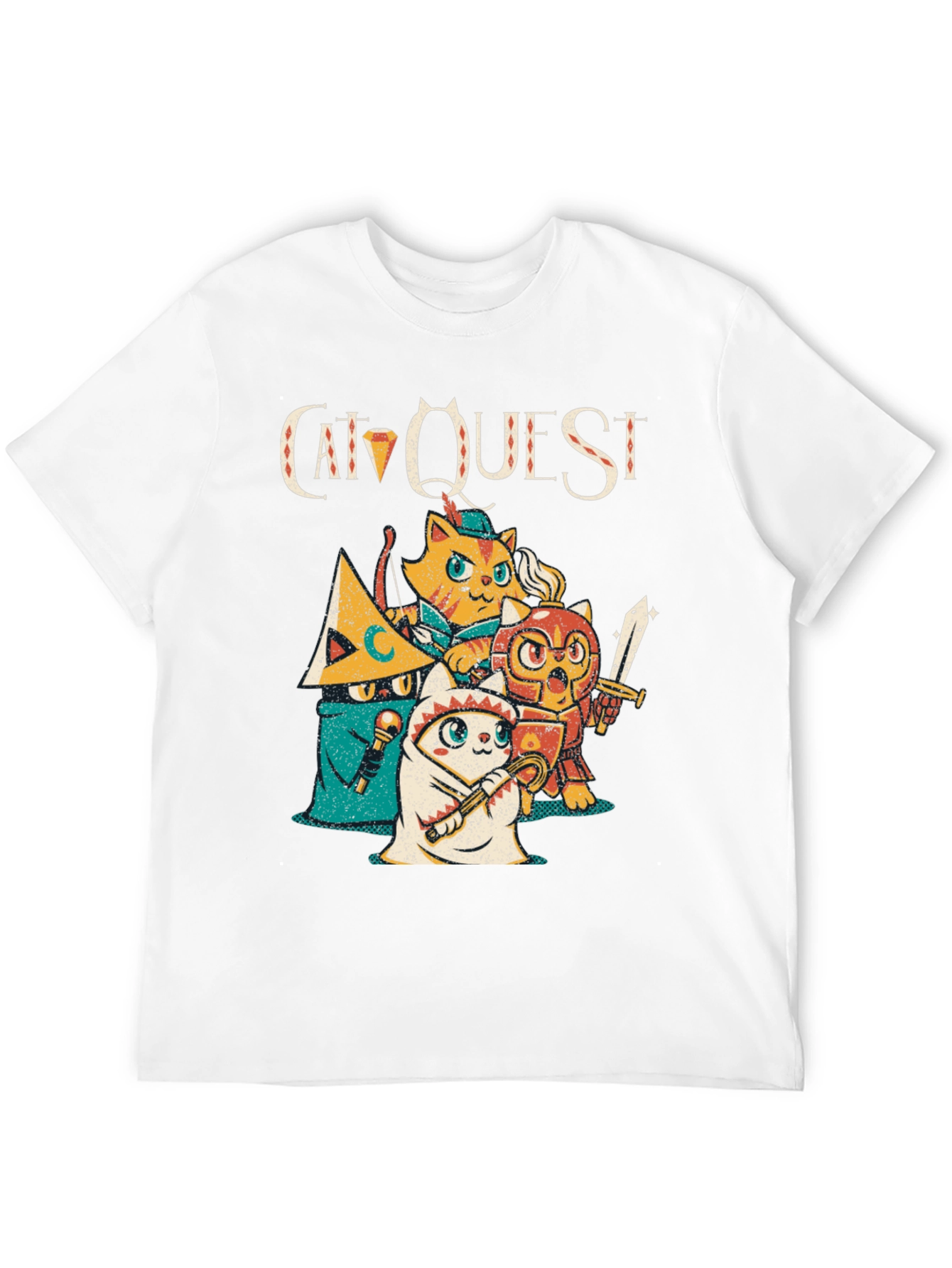 Cat Quest Graphic T-Shirt - Gamer Tee