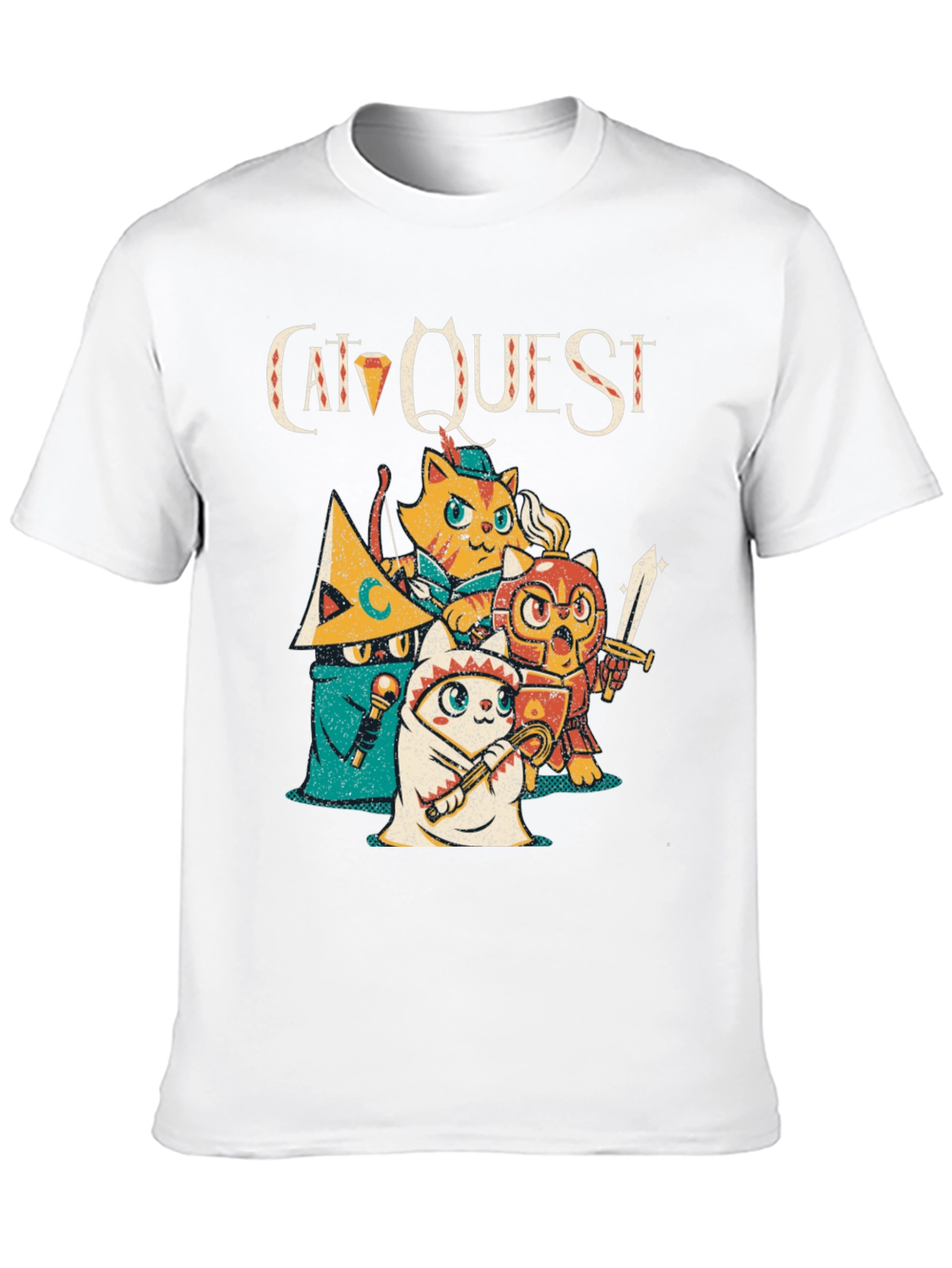 Cat Quest Graphic T-Shirt - Gamer Tee