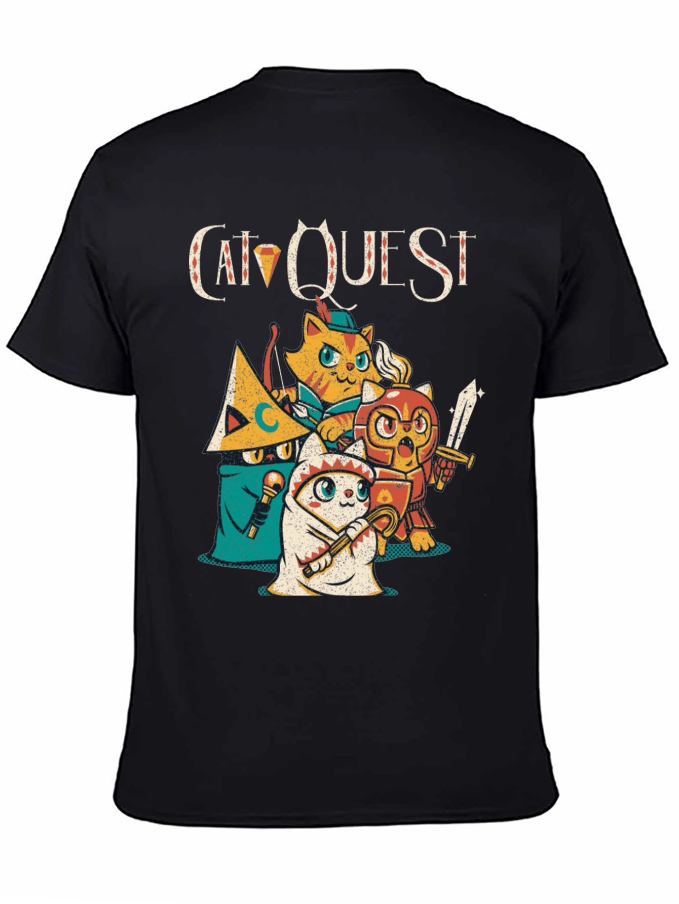 Cat Quest Graphic T-Shirt - Gamer Tee
