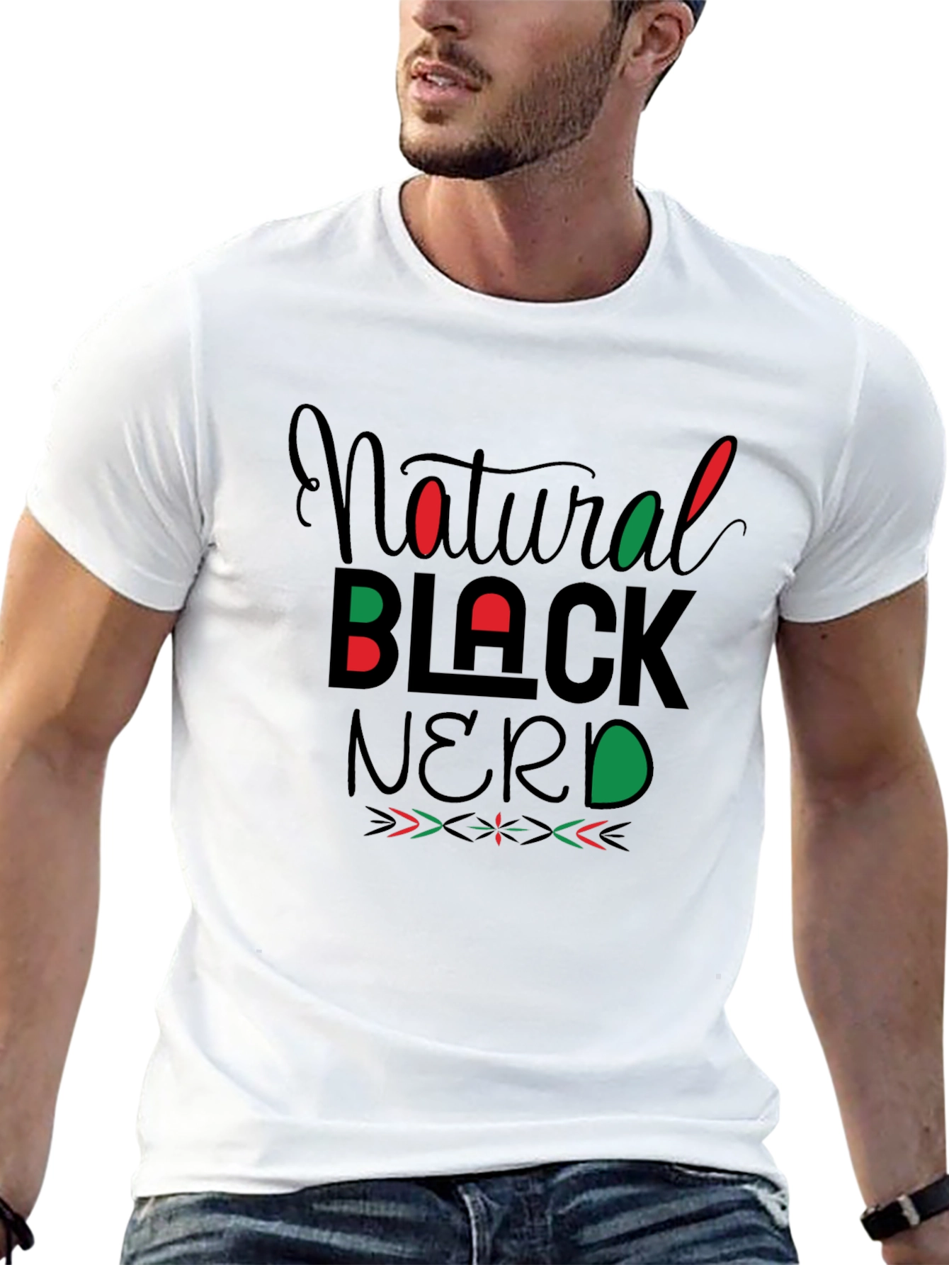Natural Black Nerd T-Shirt