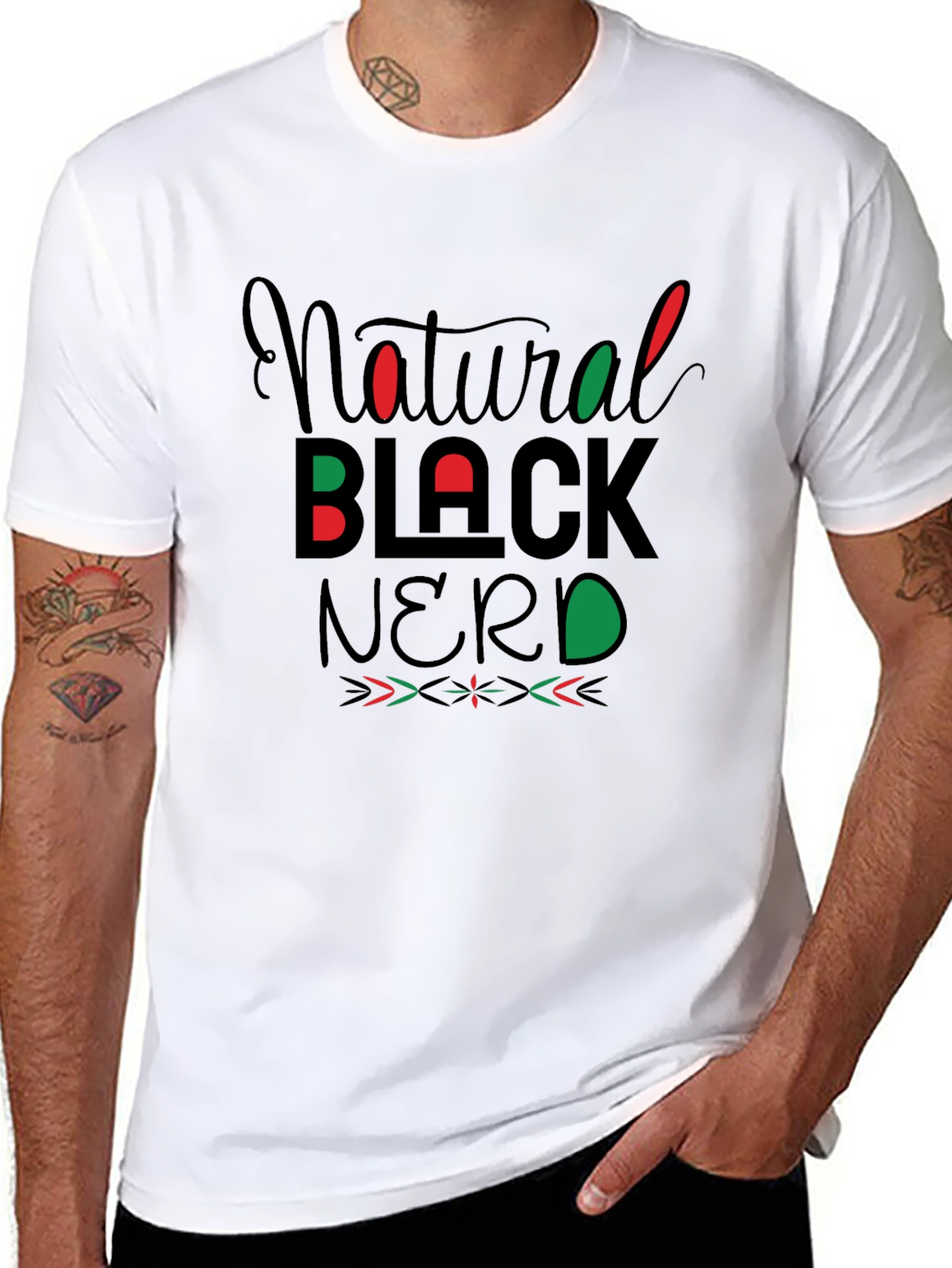 Natural Black Nerd T-Shirt