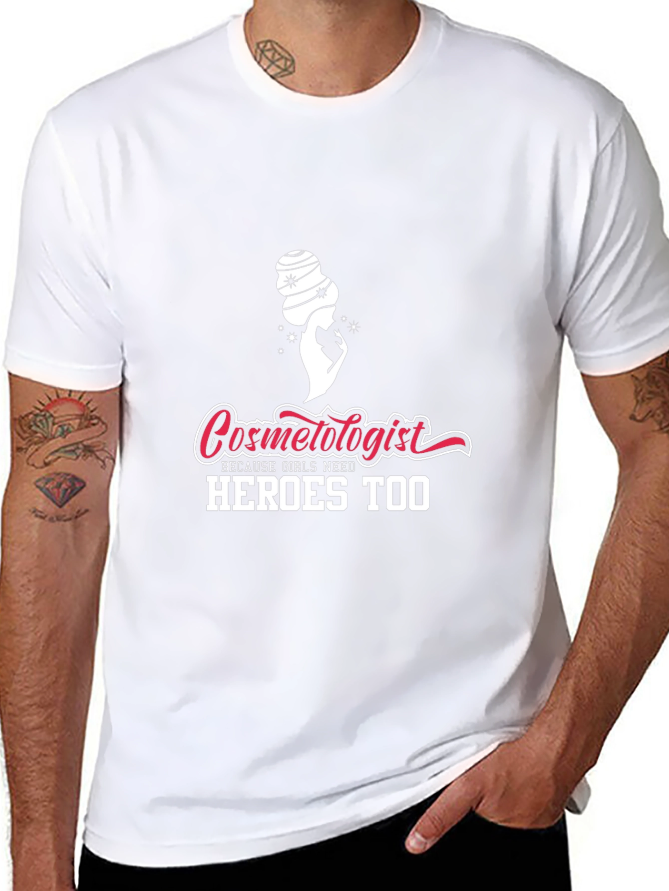Cosmetologist Hero Graphic Tee - Black Unisex Shirt