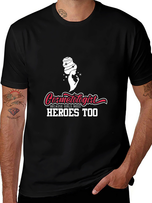Cosmetologist Hero Graphic Tee - Black Unisex Shirt