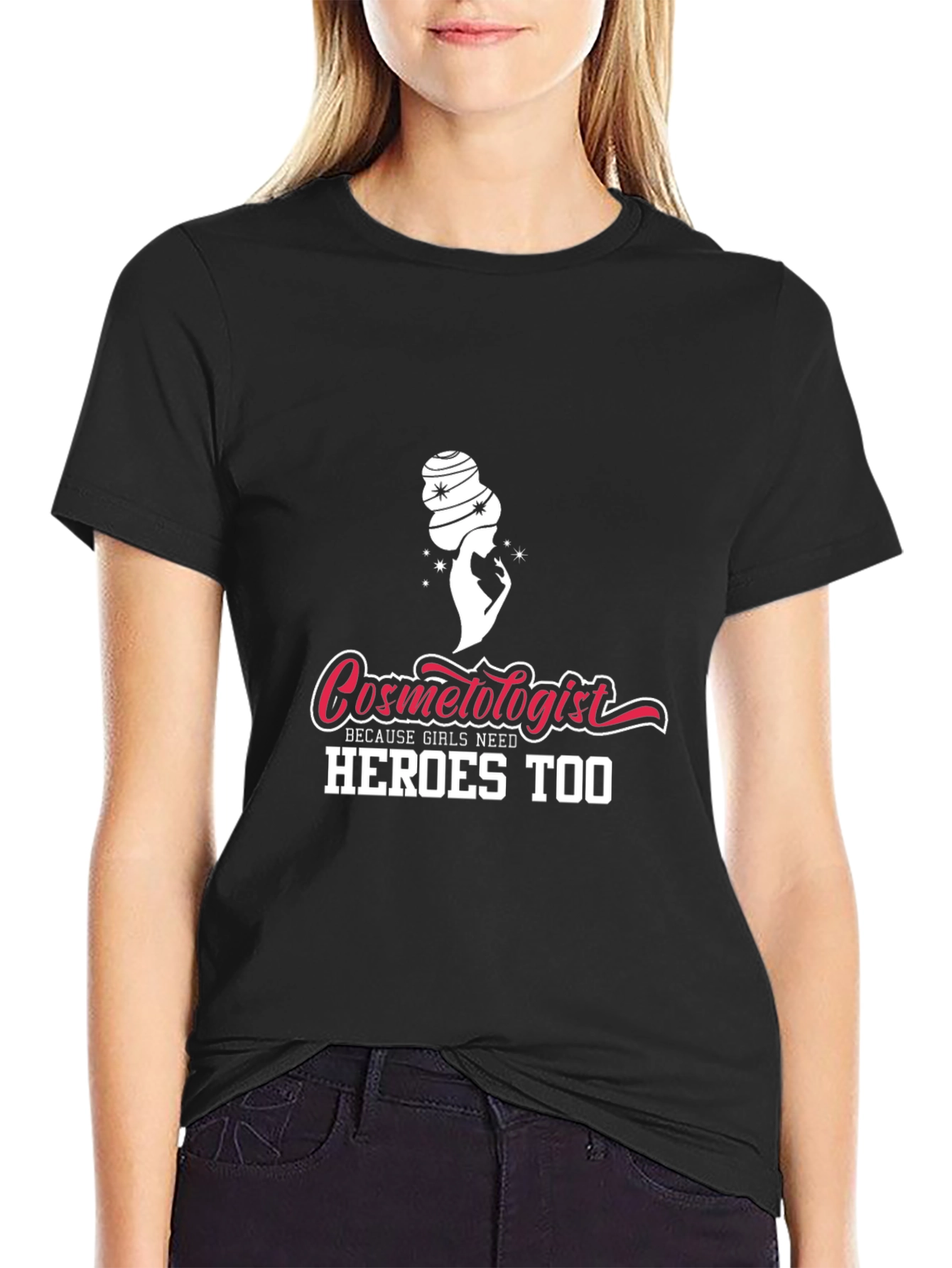 Cosmetologist Hero Graphic Tee - Black Unisex Shirt