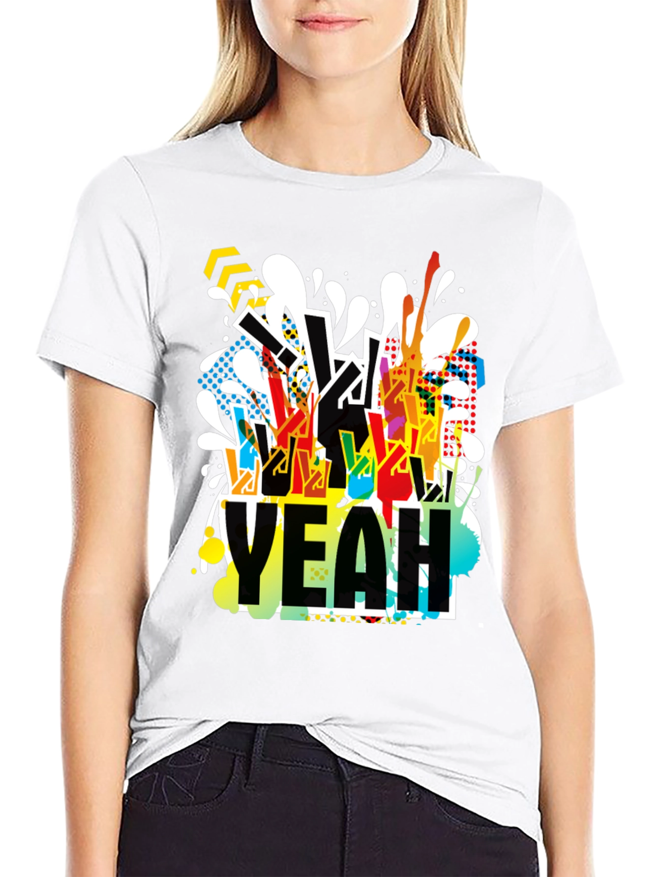 Yeah! Graphic Print Black T-Shirt