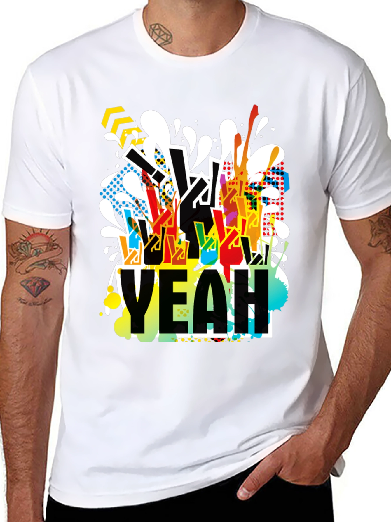 Yeah! Graphic Print Black T-Shirt